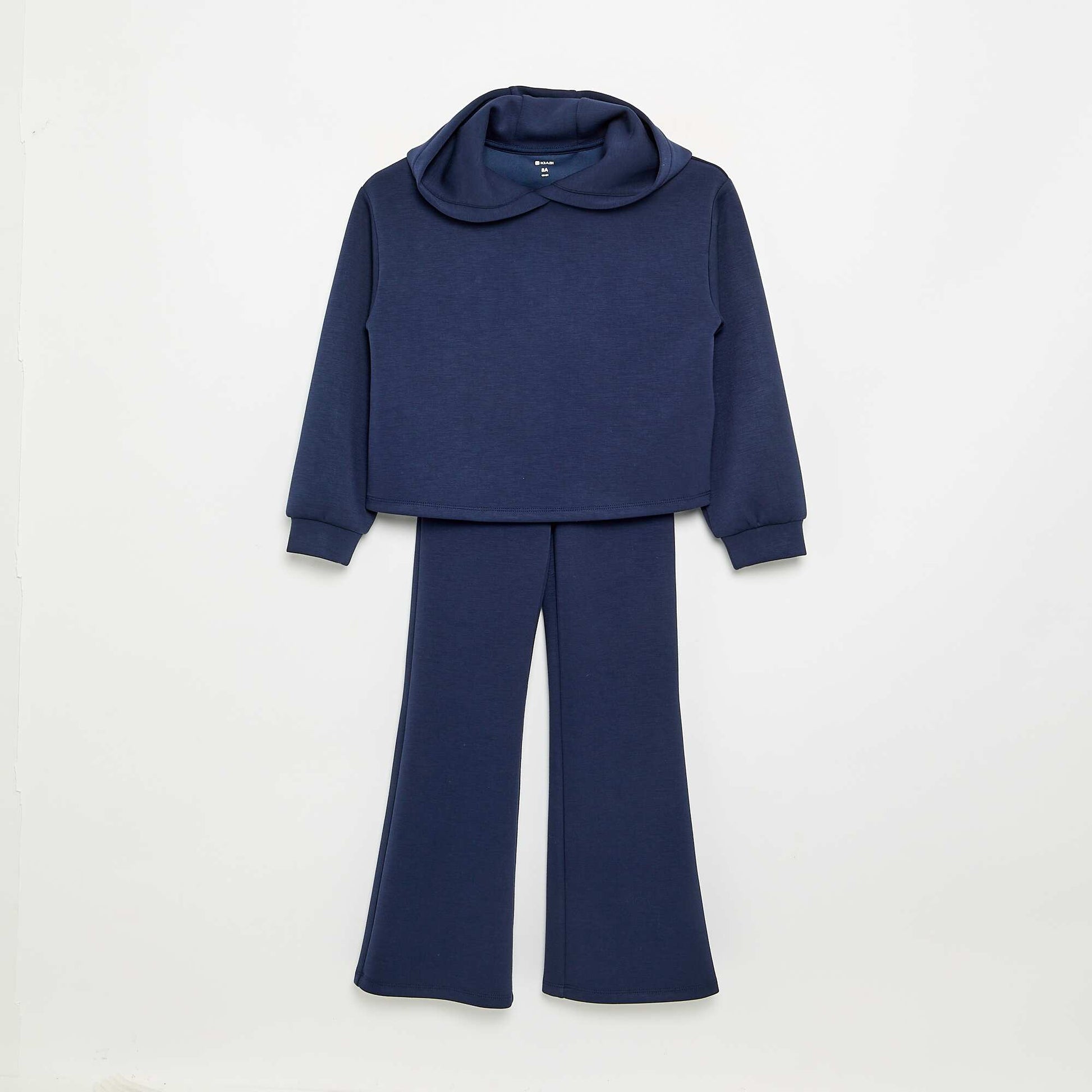 2-piece set - Hooded sweatshirt + flare leggings NAVY
