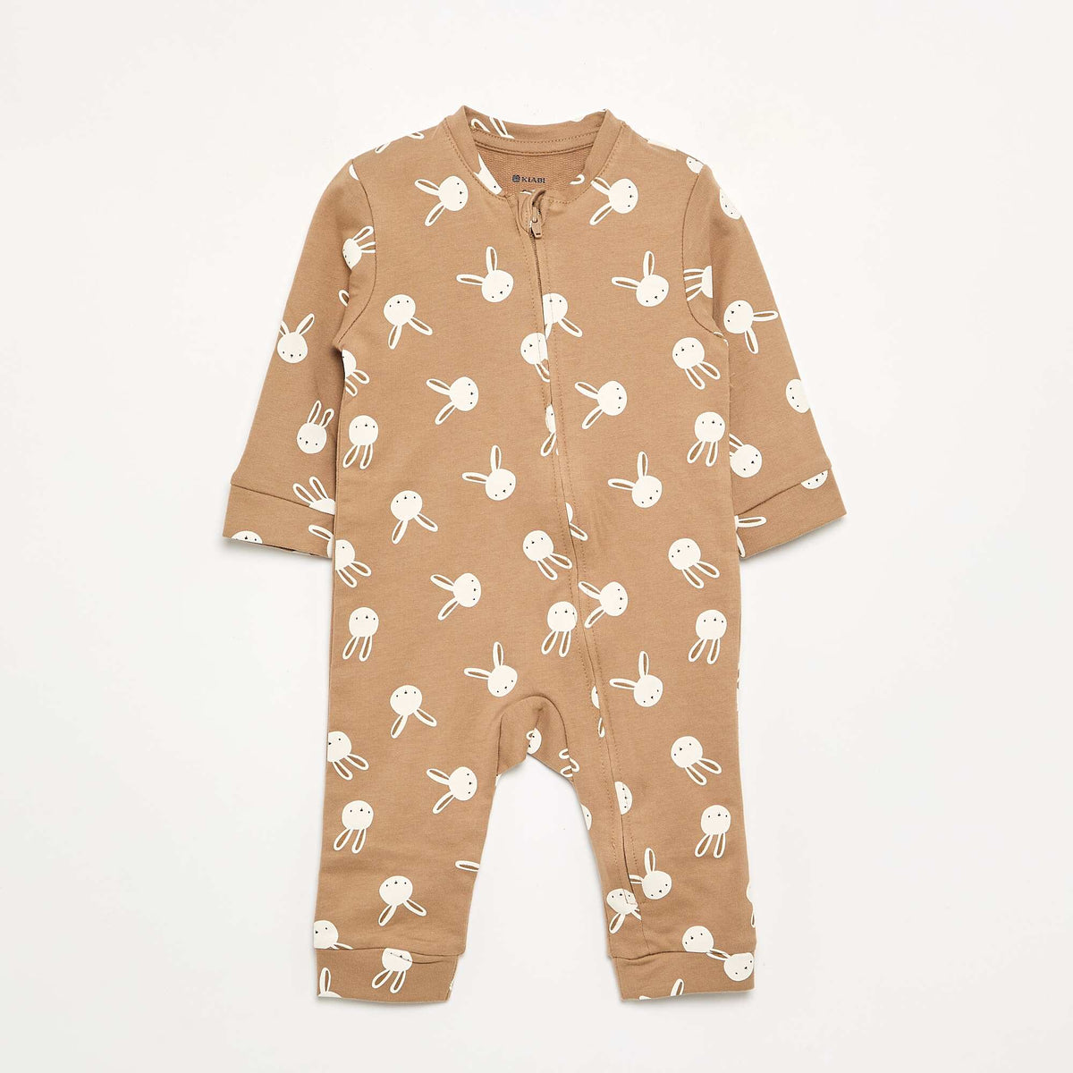 Pack of 2 Cotton Sleepsuits BROWN