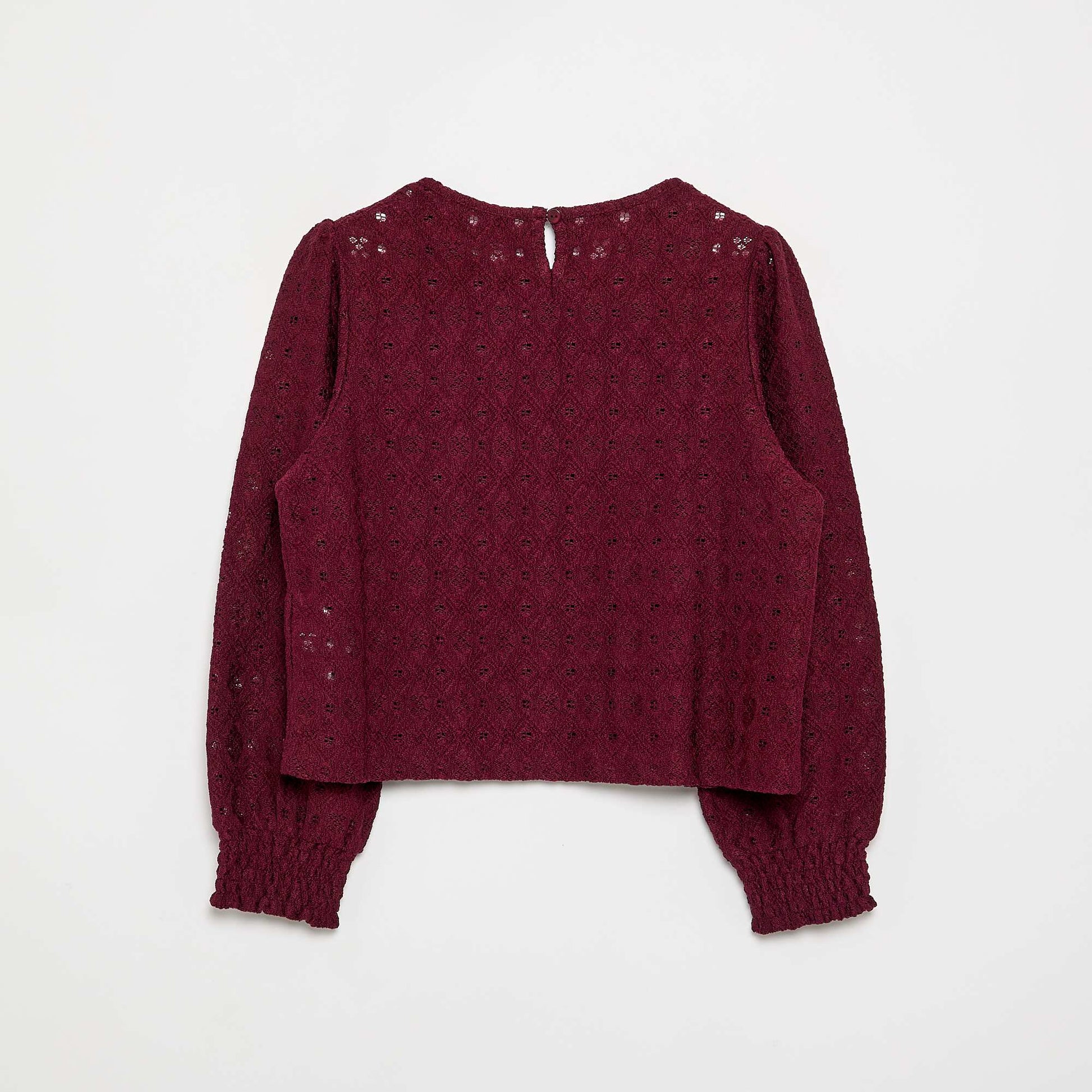 Open-knit sweater PURPLE