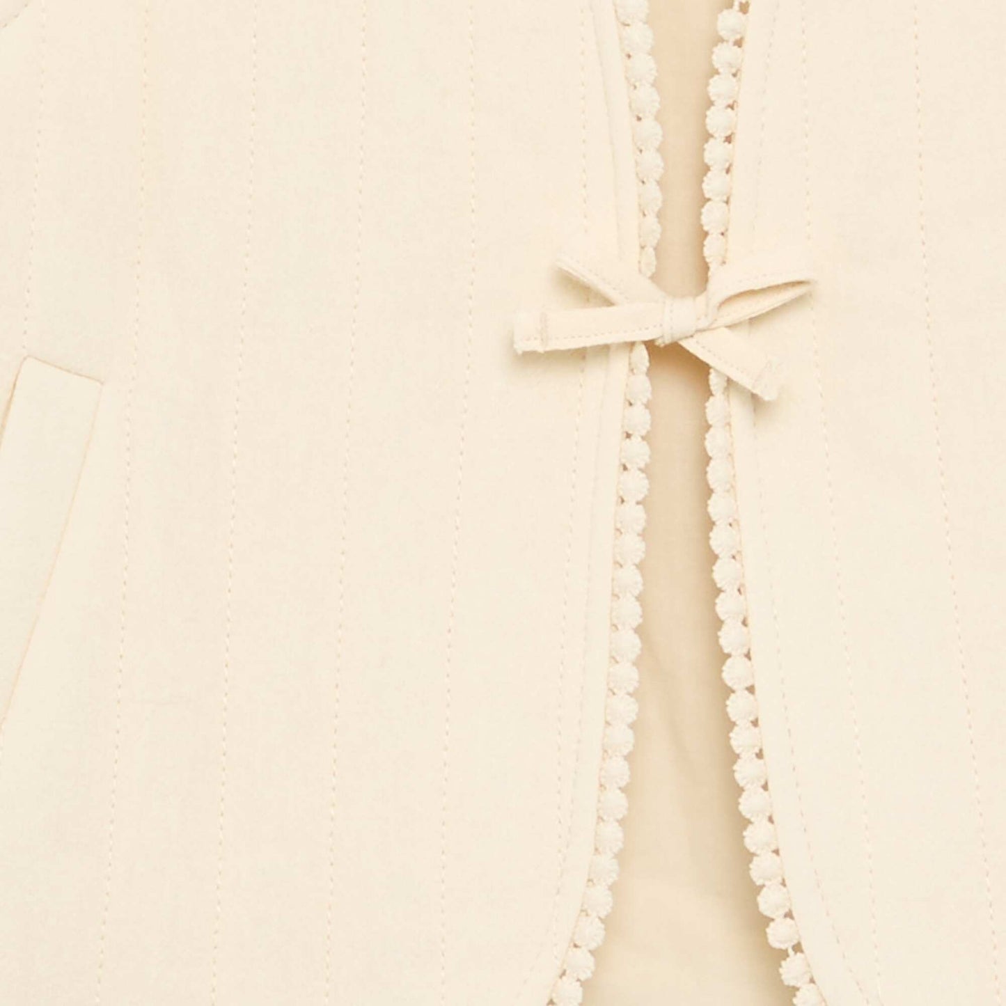 Quilted sleeveless gilet BEIGE