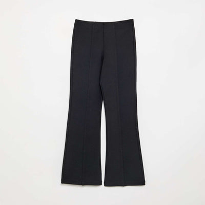 Flare trousers BLACK