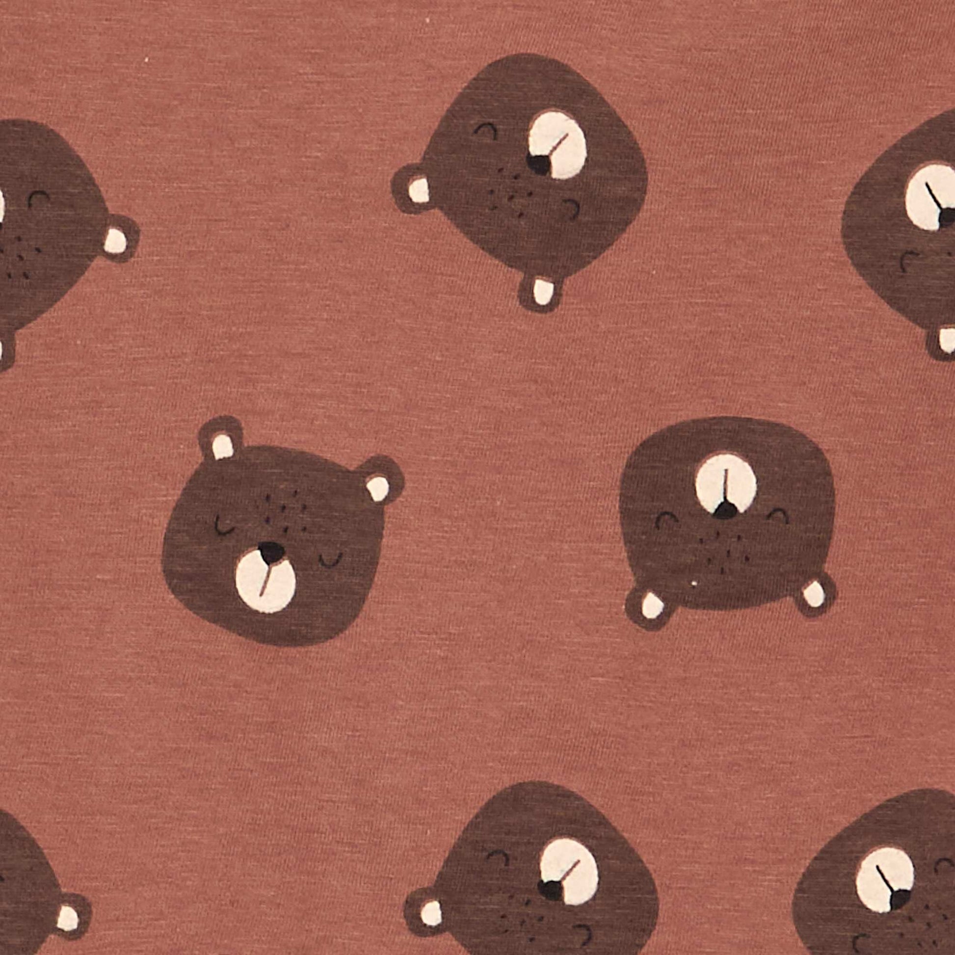 2-piece pajamas - T-shirt + shorts BROWN