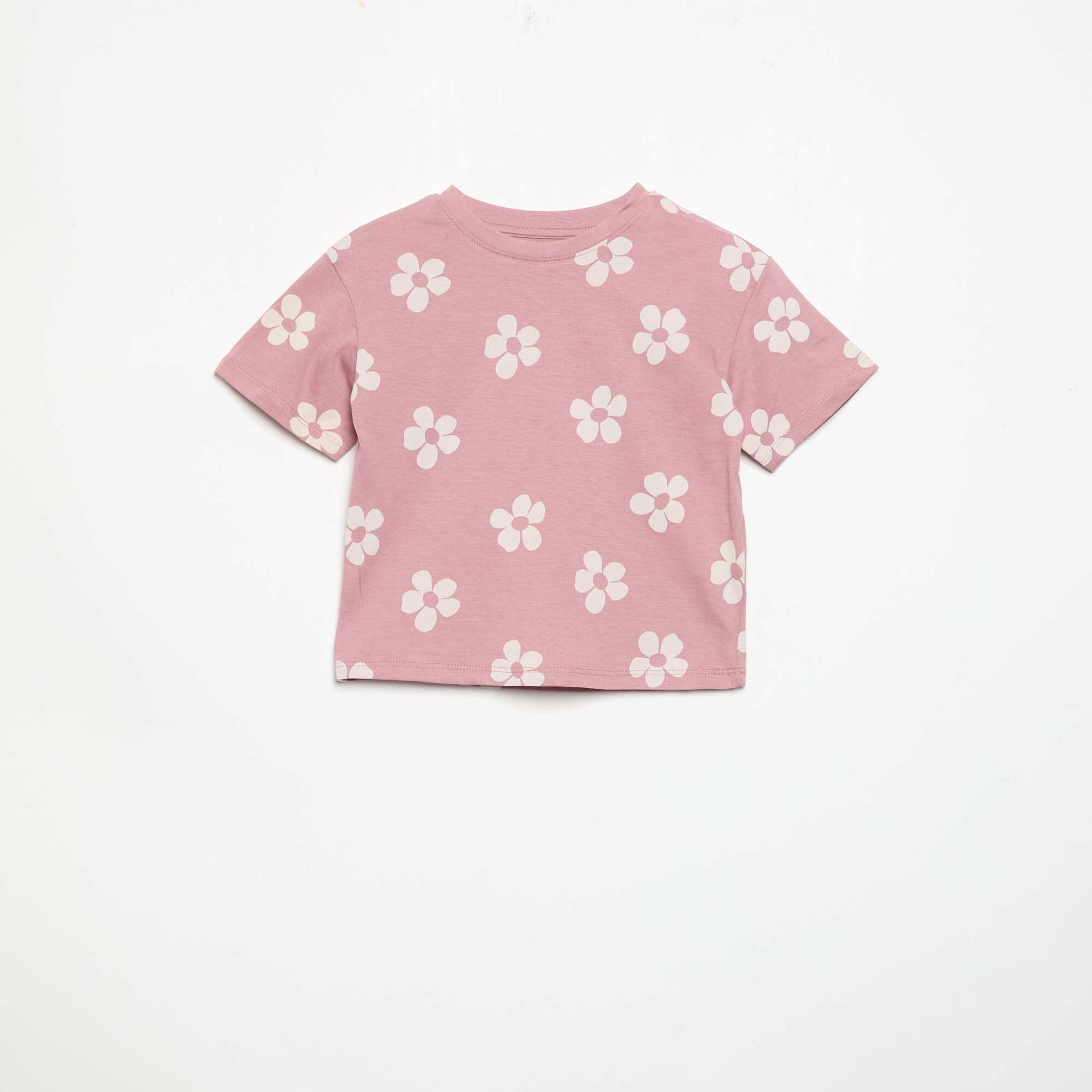 Printed jersey 2-piece short pyjamas PINK