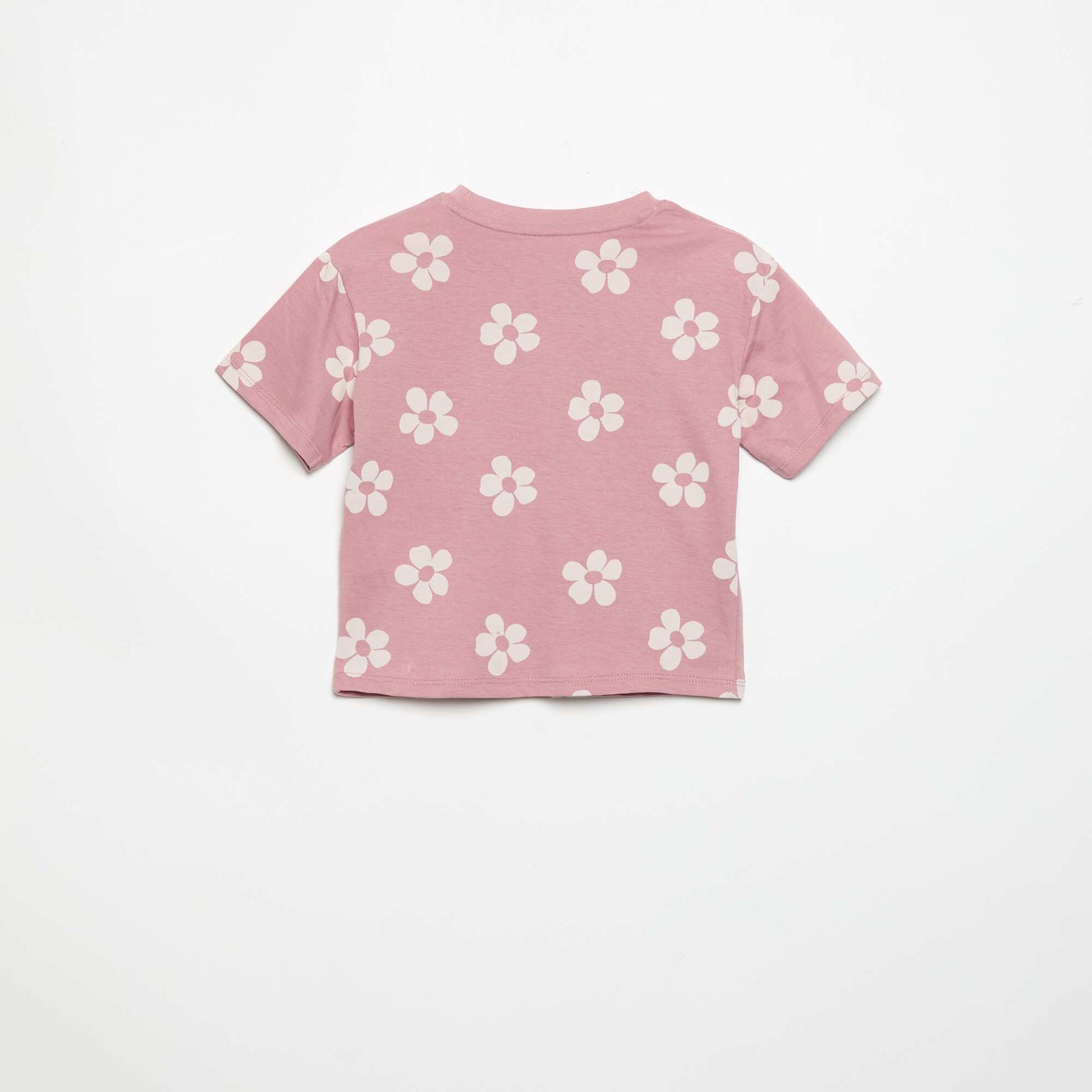 Printed jersey 2-piece short pyjamas PINK