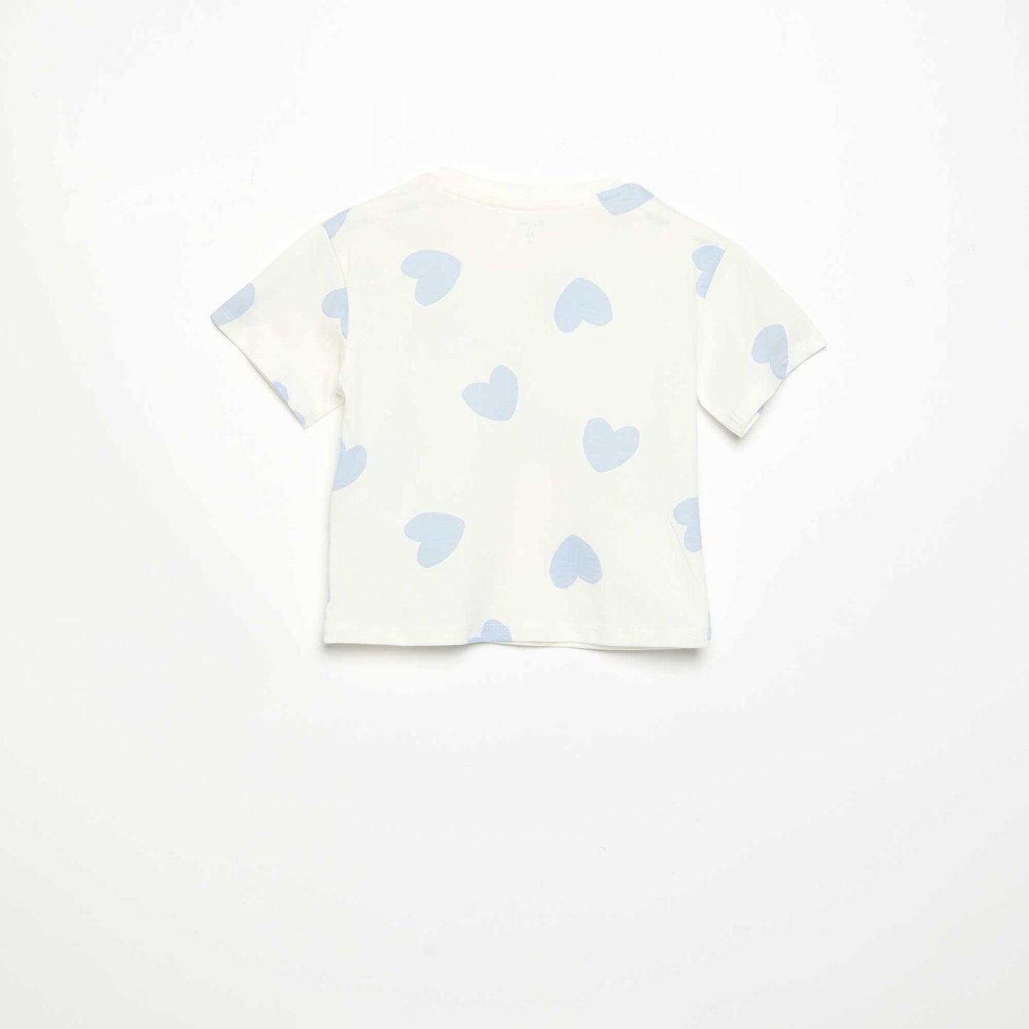 Printed jersey 2-piece short pyjamas WHITE