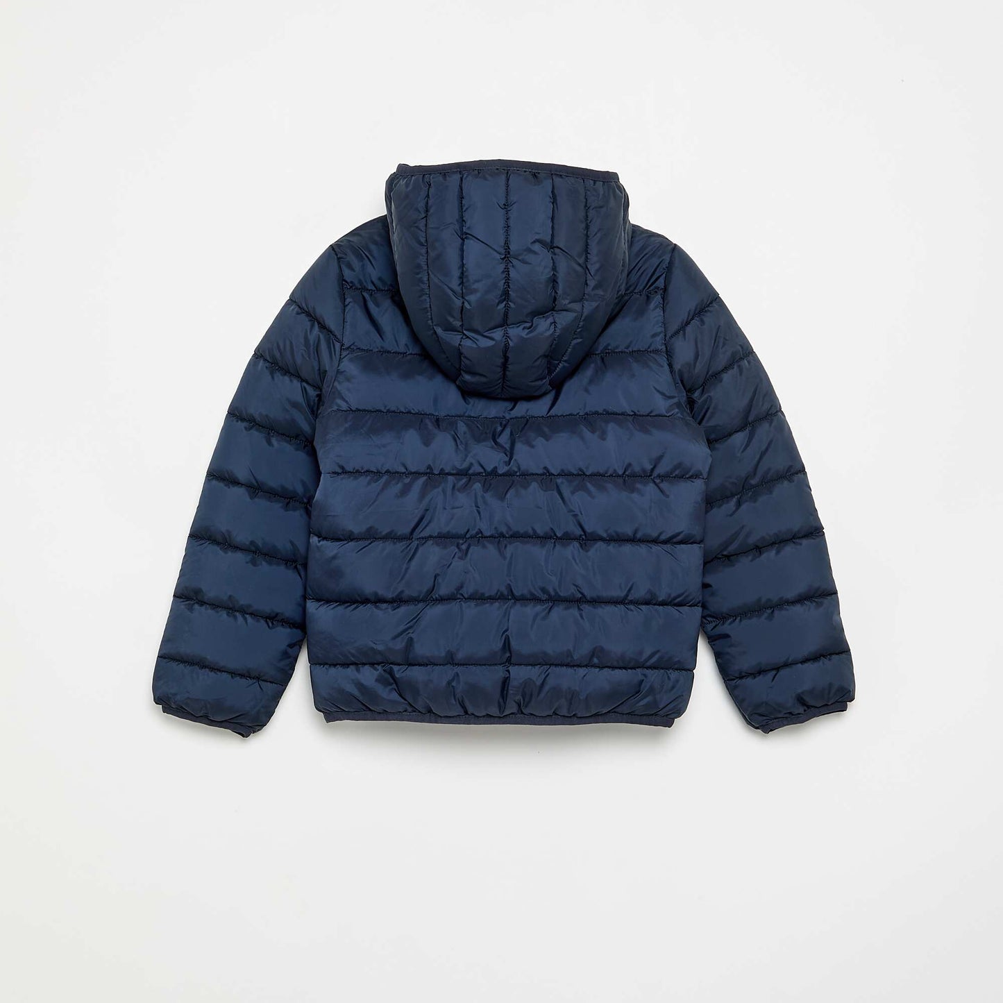 Lightweight hooded puffer jacket BLUE