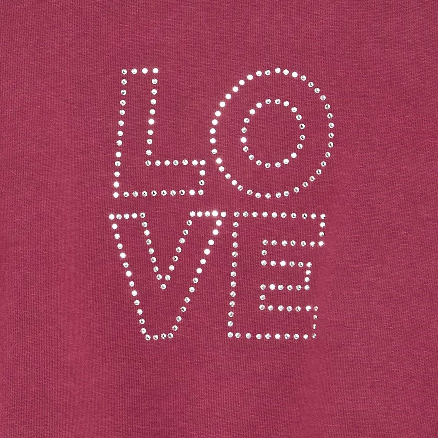 Sweatshirt with rhinestone stars PURPLE