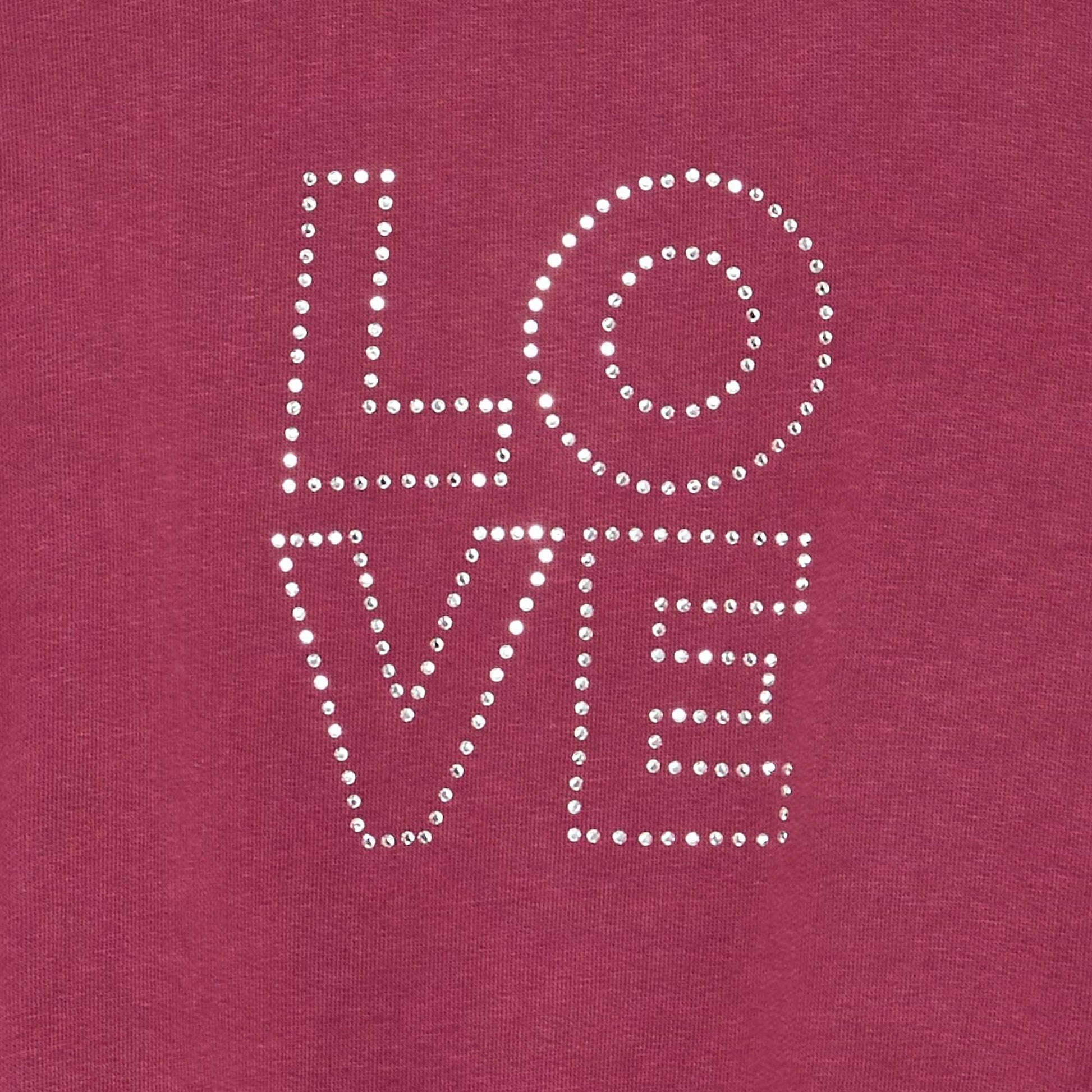 Sweatshirt with rhinestone stars PURPLE