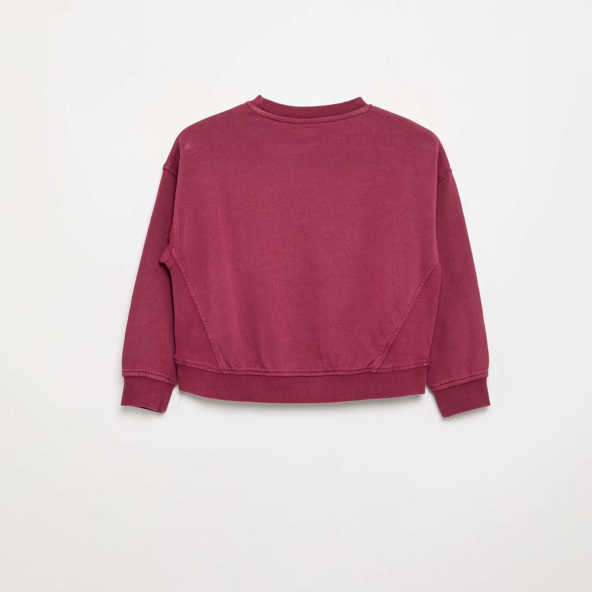 Sweatshirt with rhinestone stars PURPLE