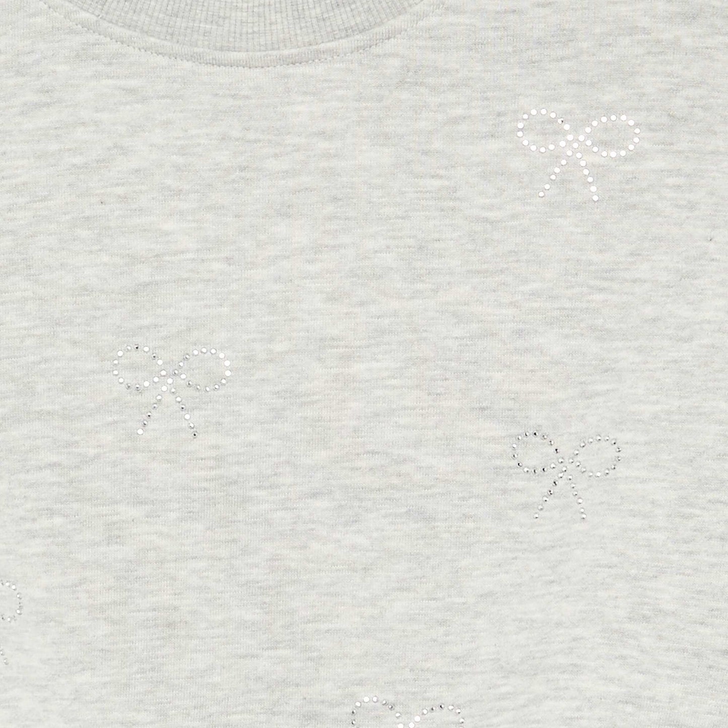 Sweatshirt with rhinestone stars GREY