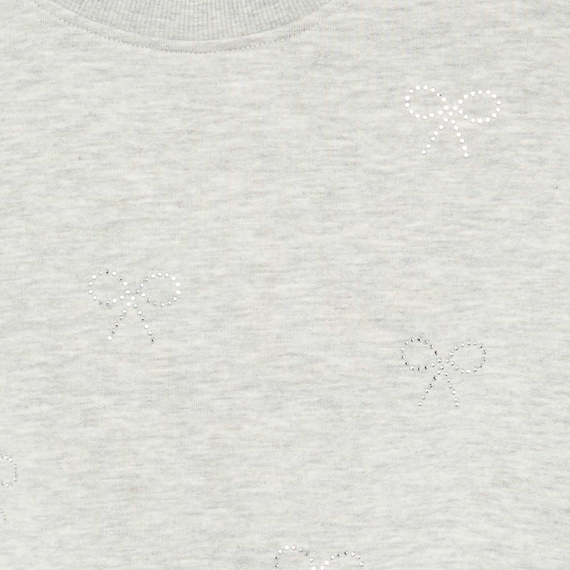 Sweatshirt with rhinestone stars GREY
