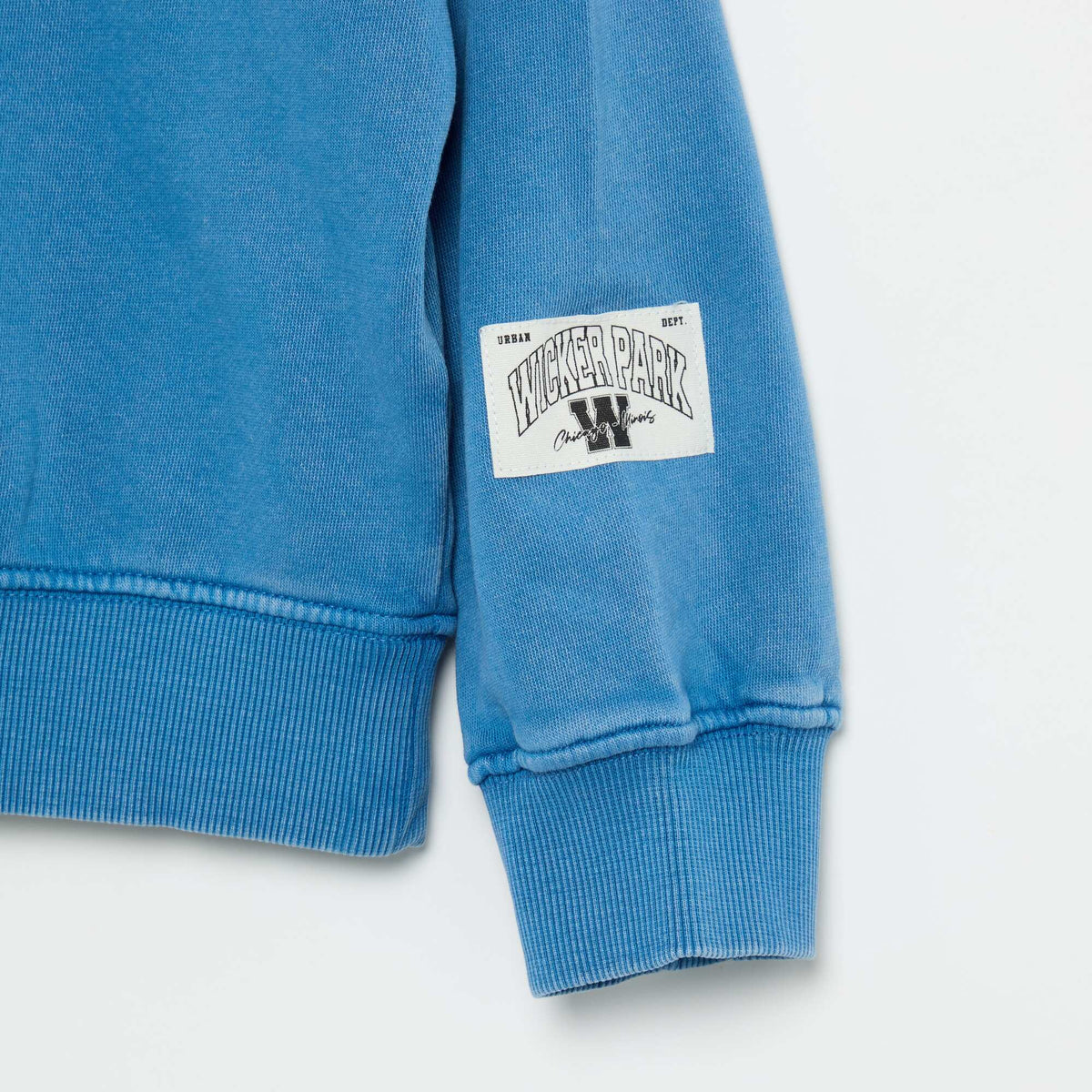 Printed French Terry Sweatshirt BLUE
