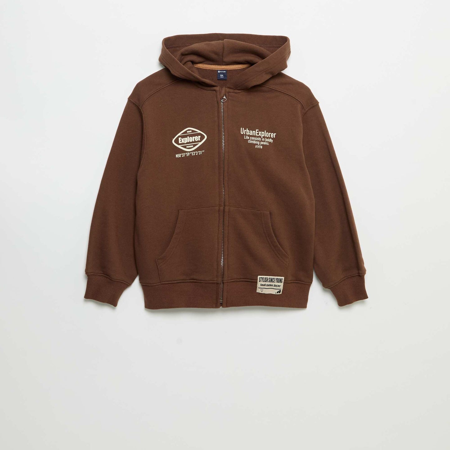 Zipped Hoodie BROWN