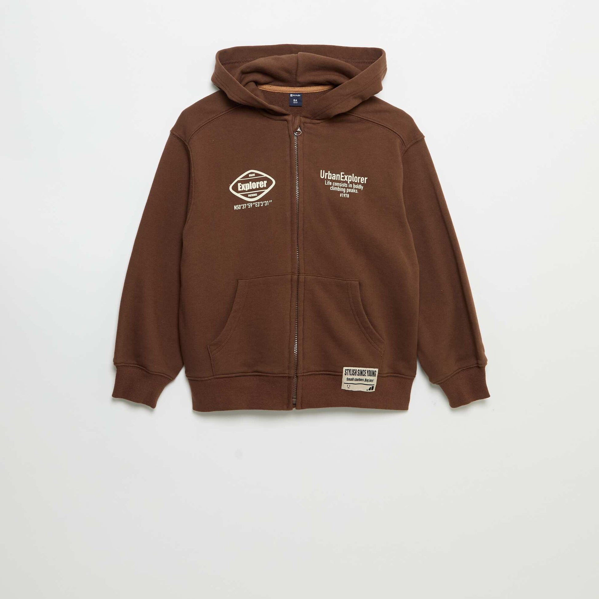 Zipped Hoodie BROWN