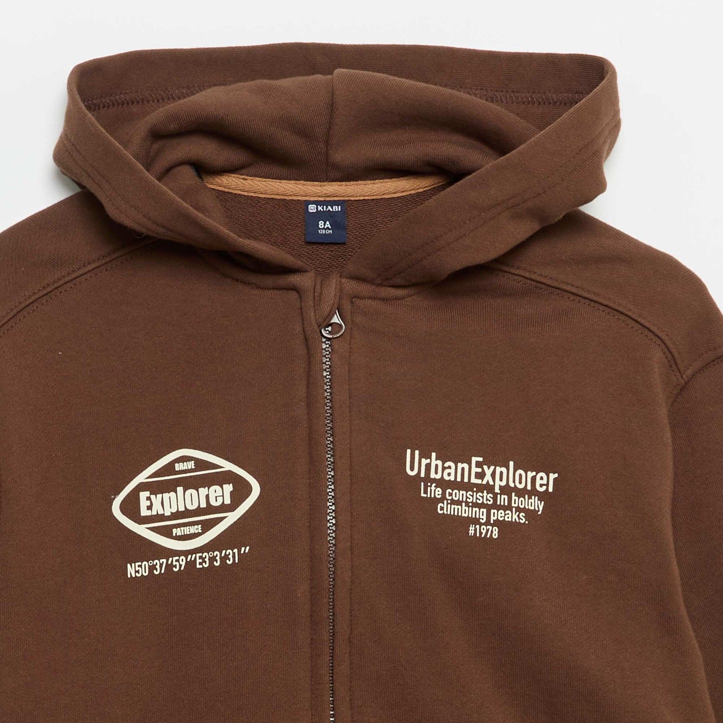 Zipped Hoodie BROWN