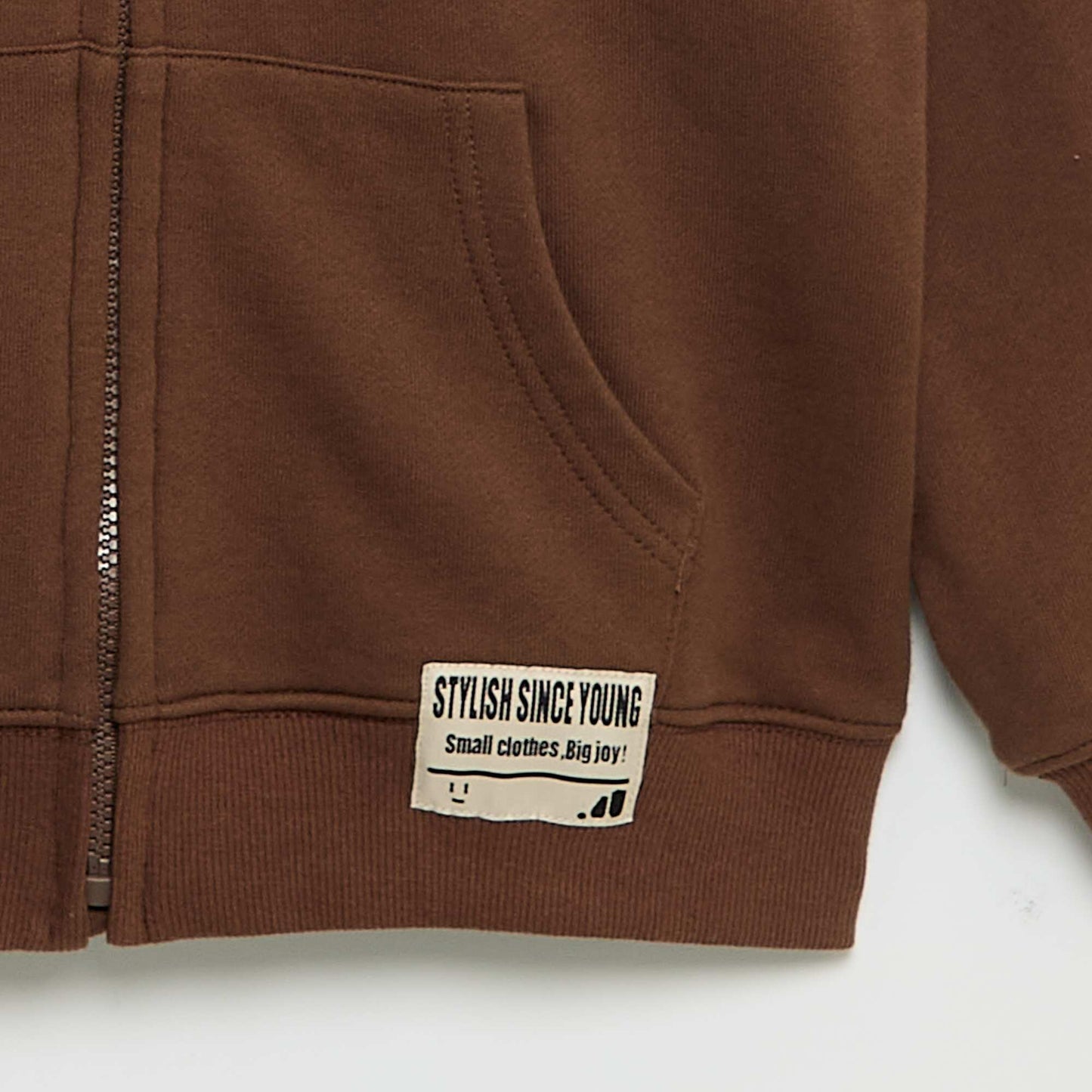 Zipped Hoodie BROWN