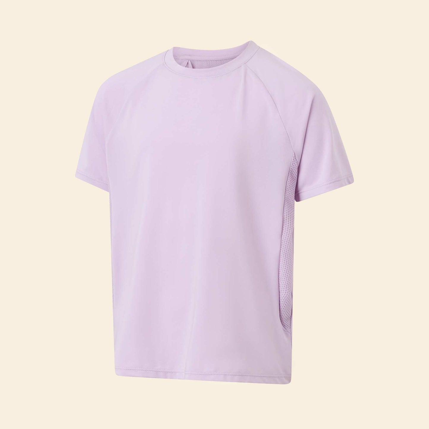 Flowy Short-Sleeved Sports T-Shirt PURPLE