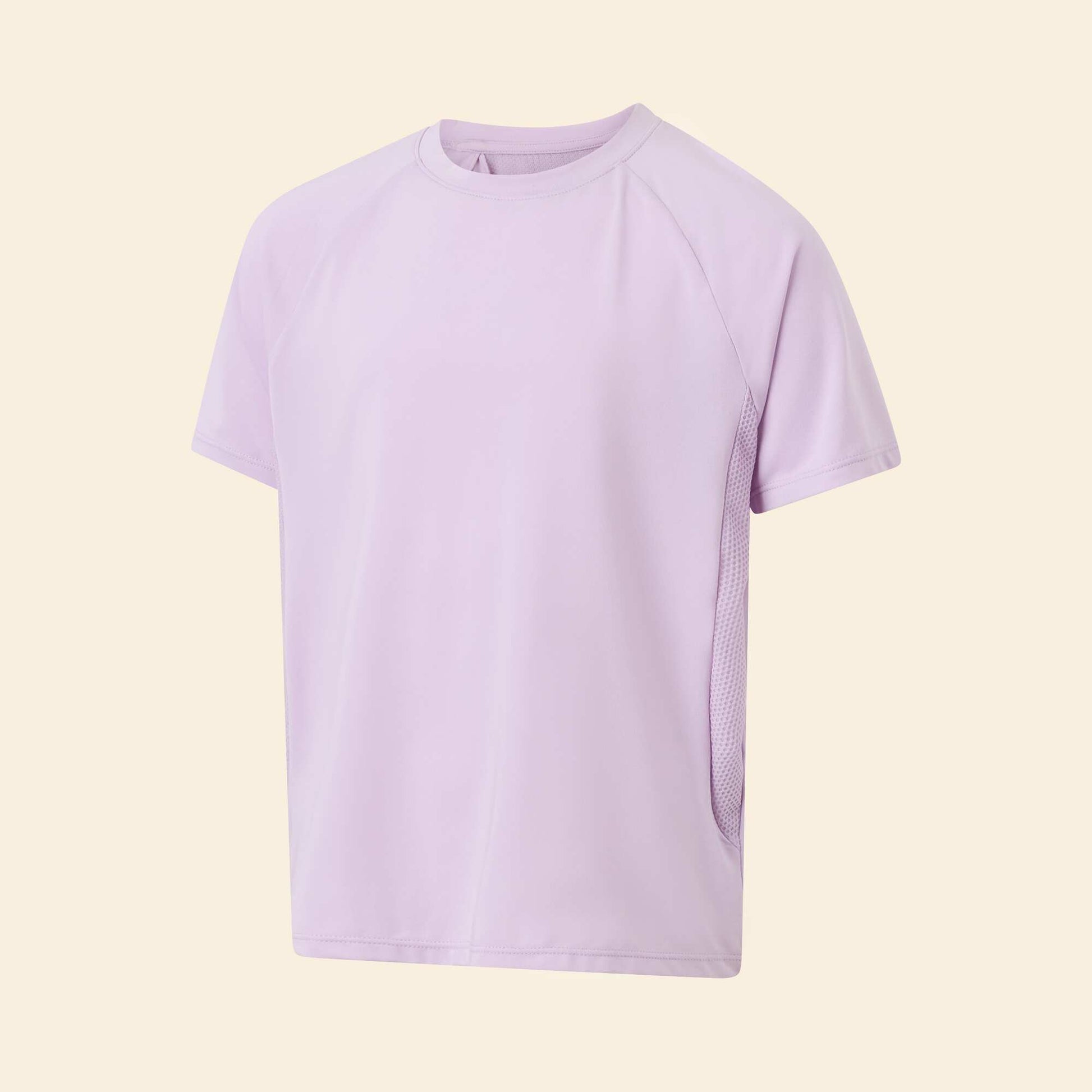 Flowy Short-Sleeved Sports T-Shirt PURPLE