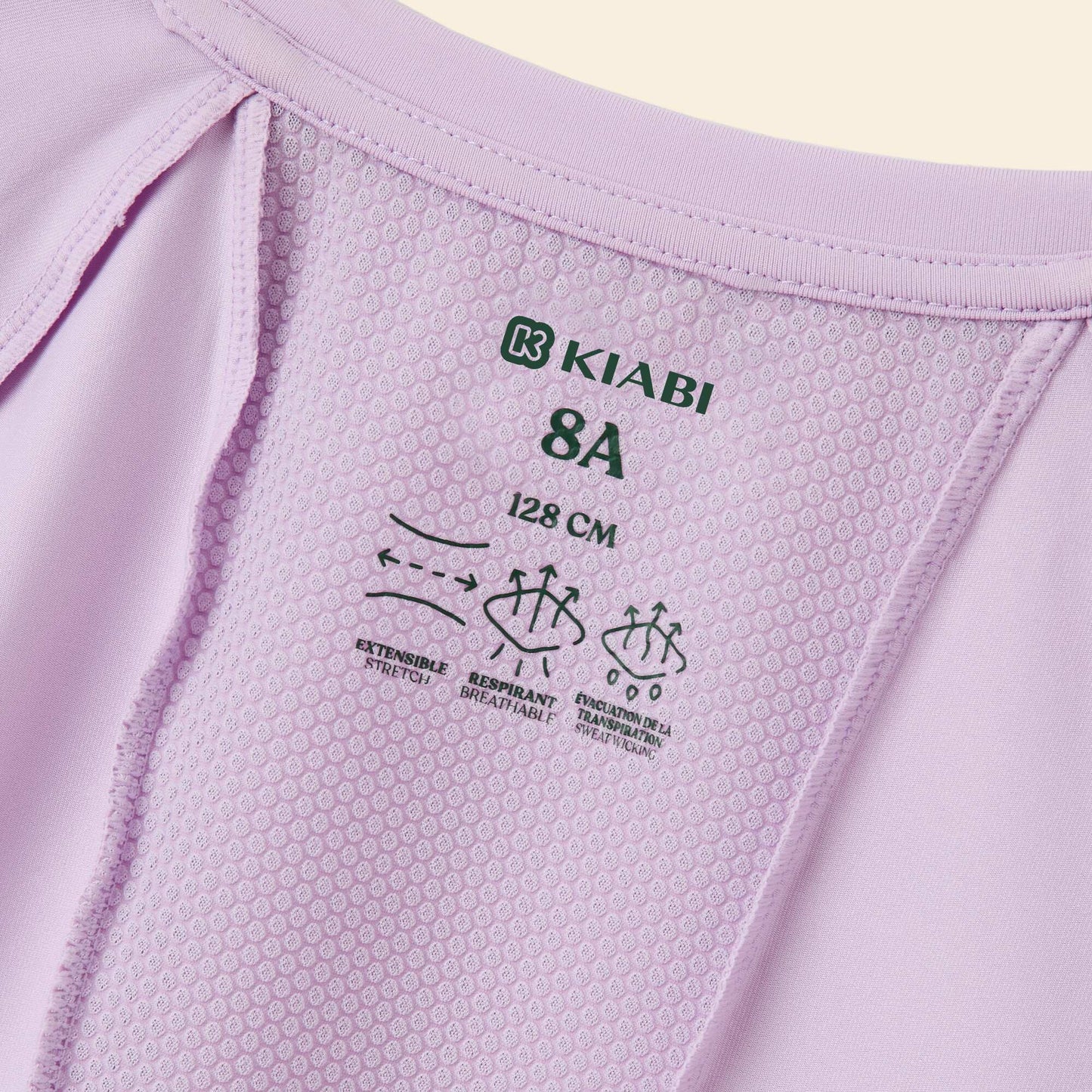 Flowy Short-Sleeved Sports T-Shirt PURPLE