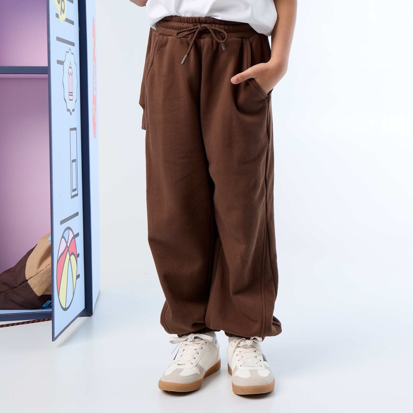 French Terry Jogger Pants BROWN