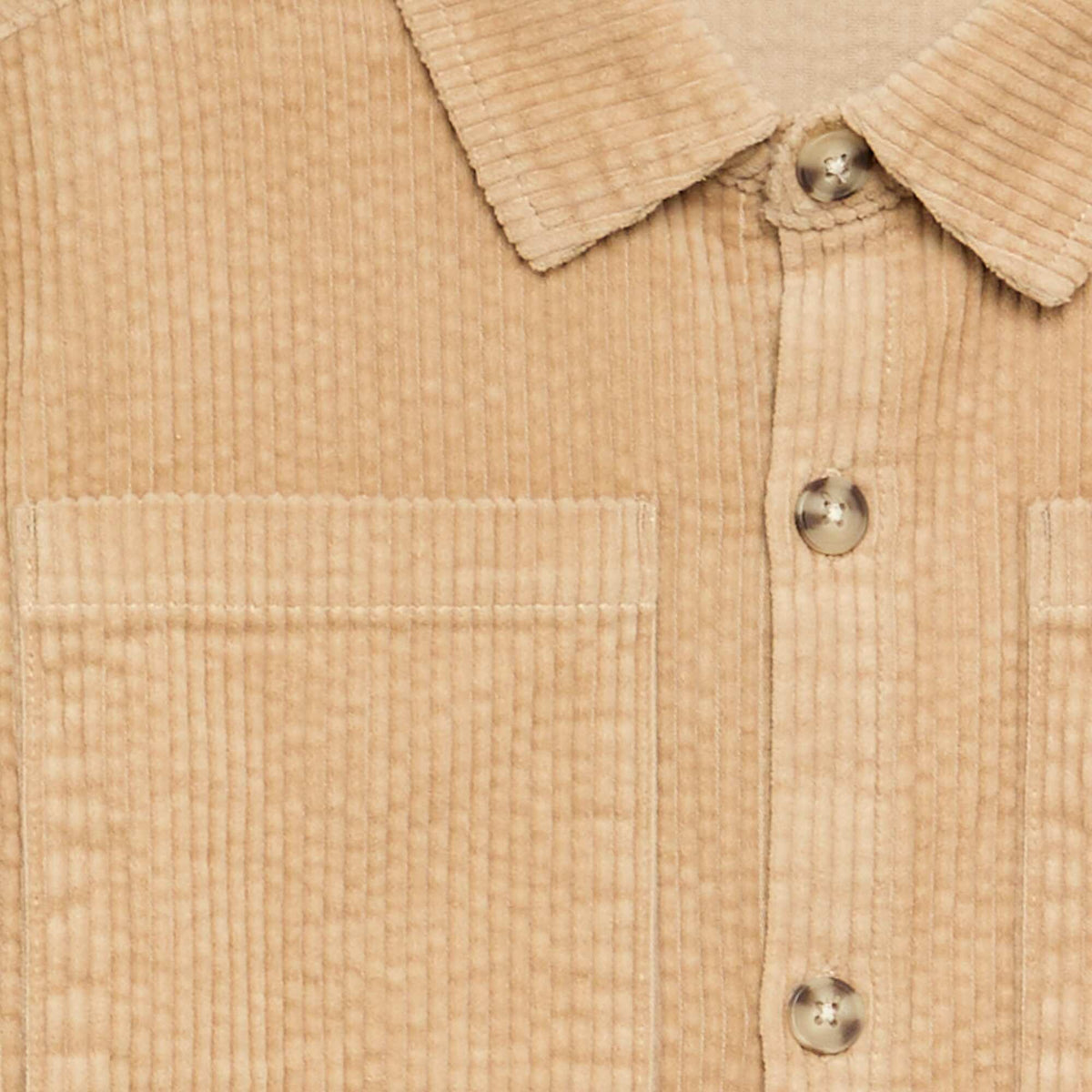 Corduroy Shacket BEIGE