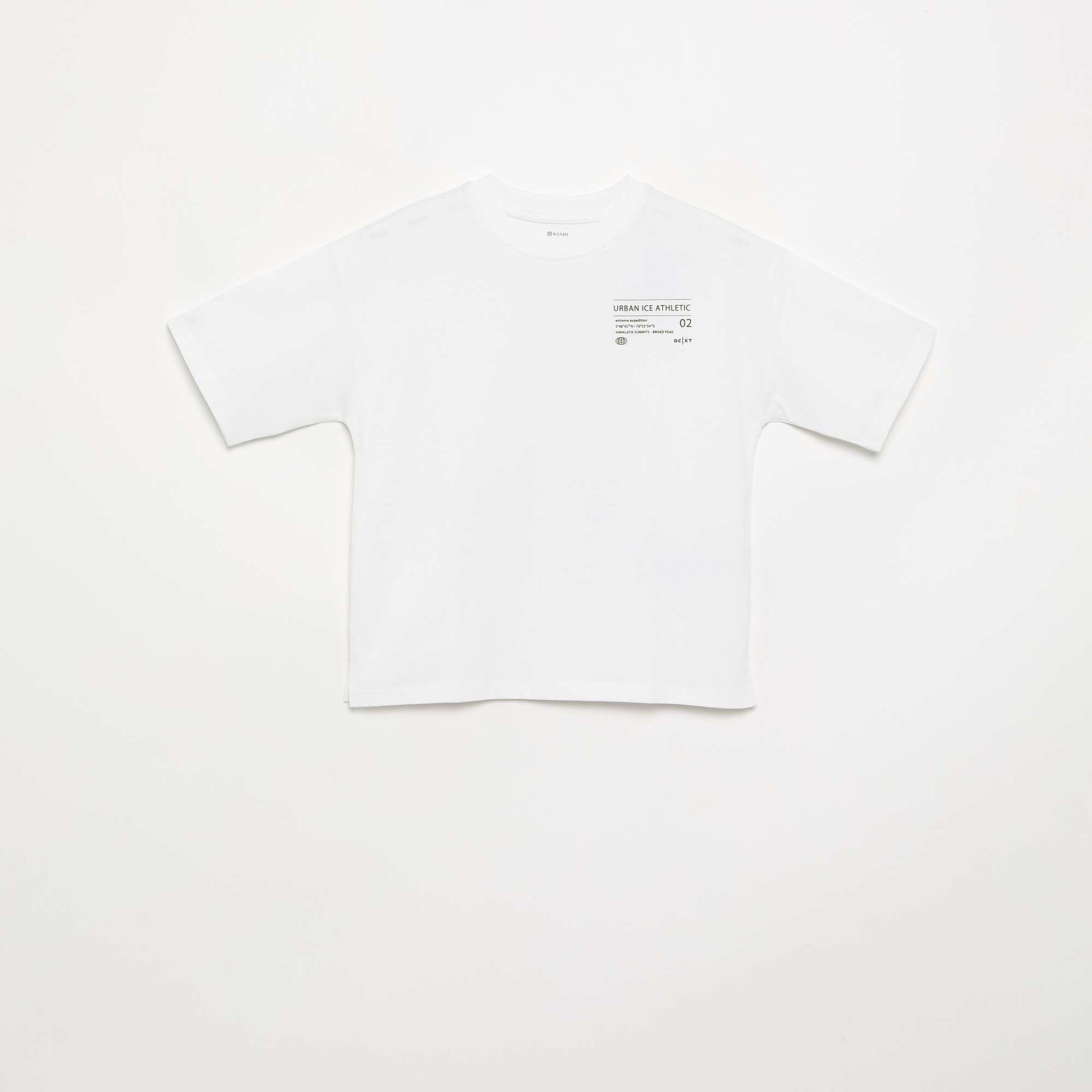 Short-sleeved printed T-shirt WHITE