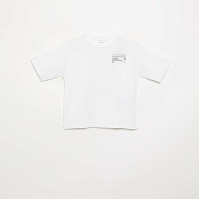 Short-sleeved printed T-shirt WHITE