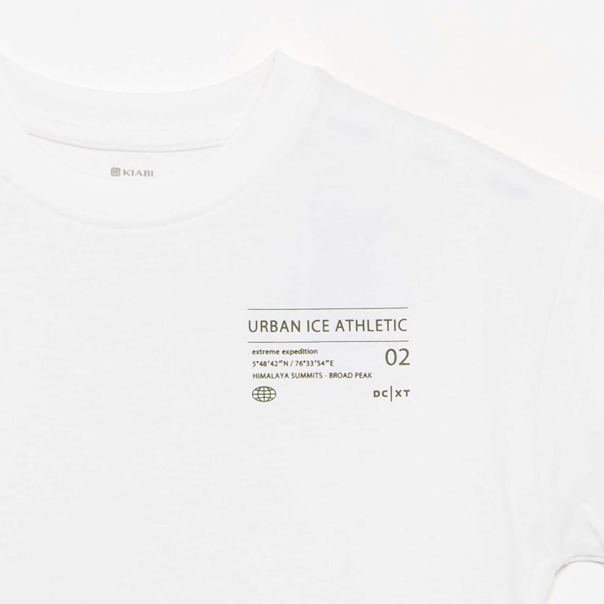 Short-sleeved printed T-shirt WHITE