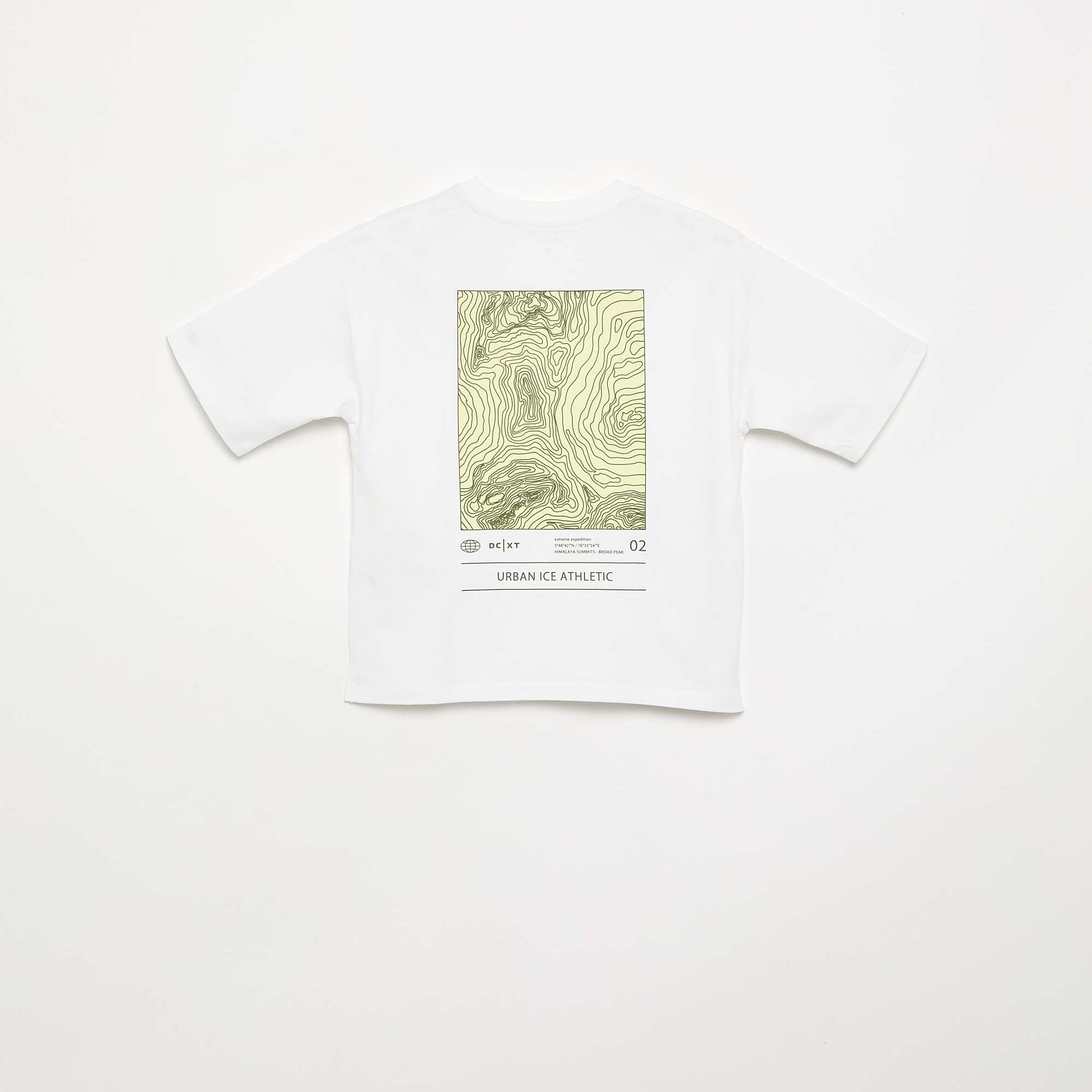 Short-sleeved printed T-shirt WHITE