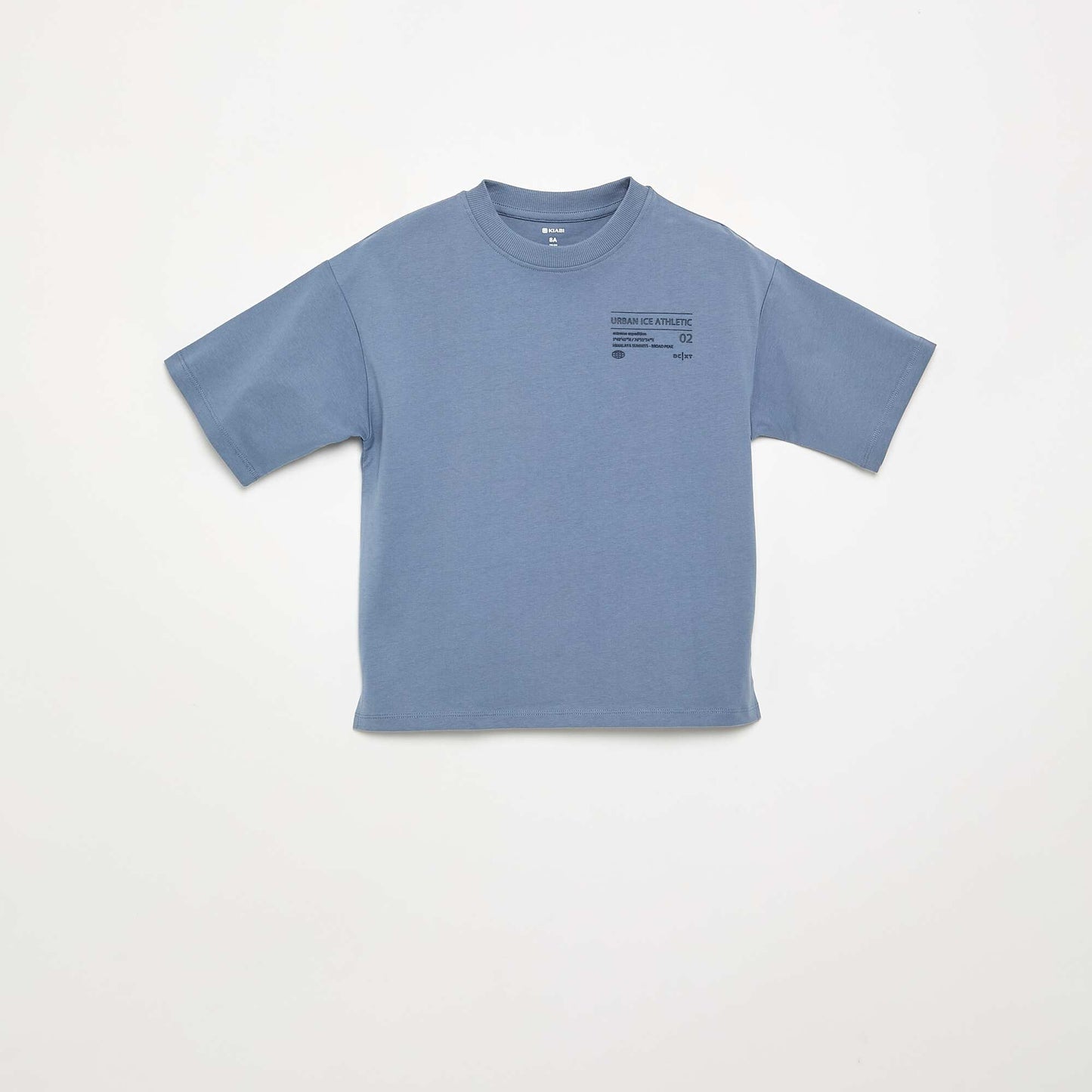 Short-sleeved printed T-shirt BLUE