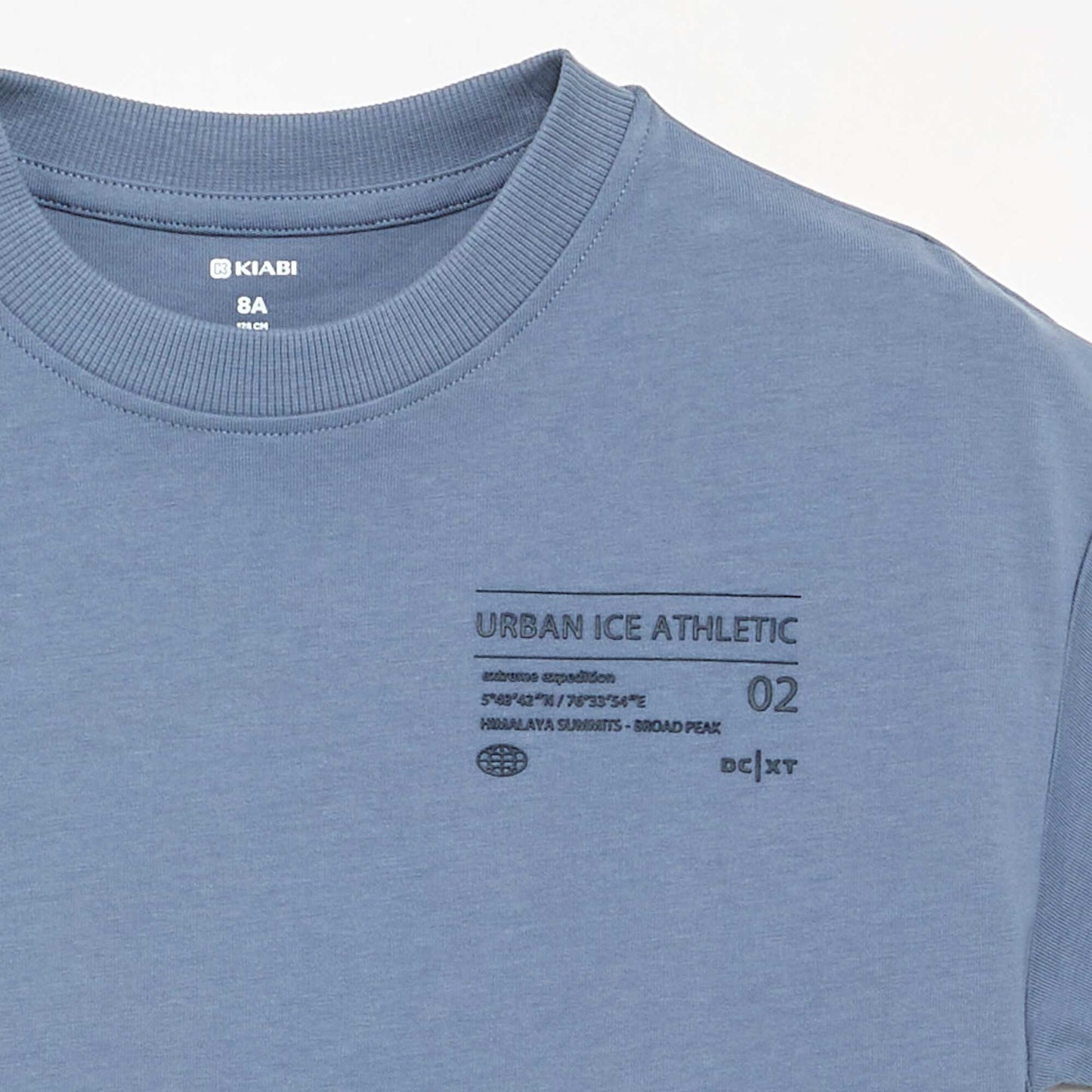 Short-sleeved printed T-shirt BLUE
