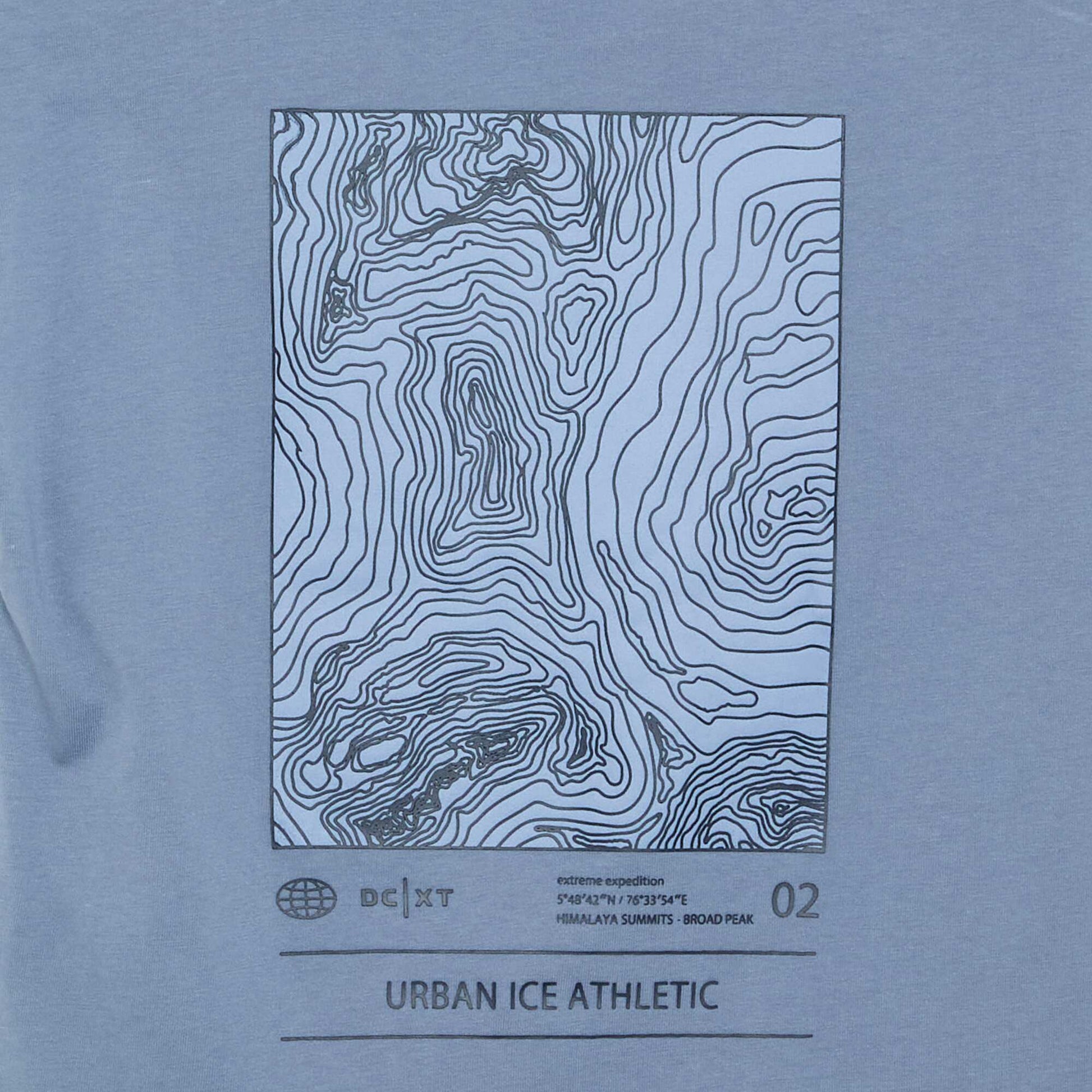 Short-sleeved printed T-shirt BLUE