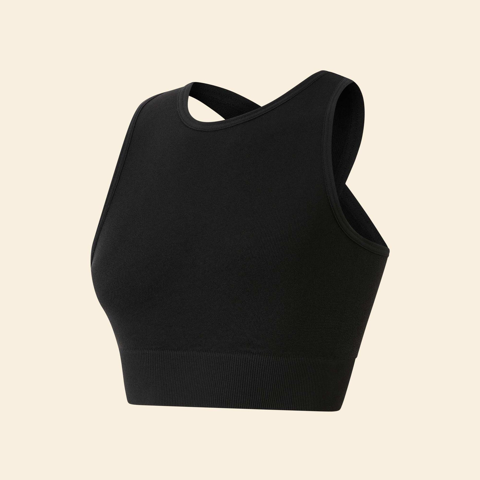 Seamless sports bra BLACK