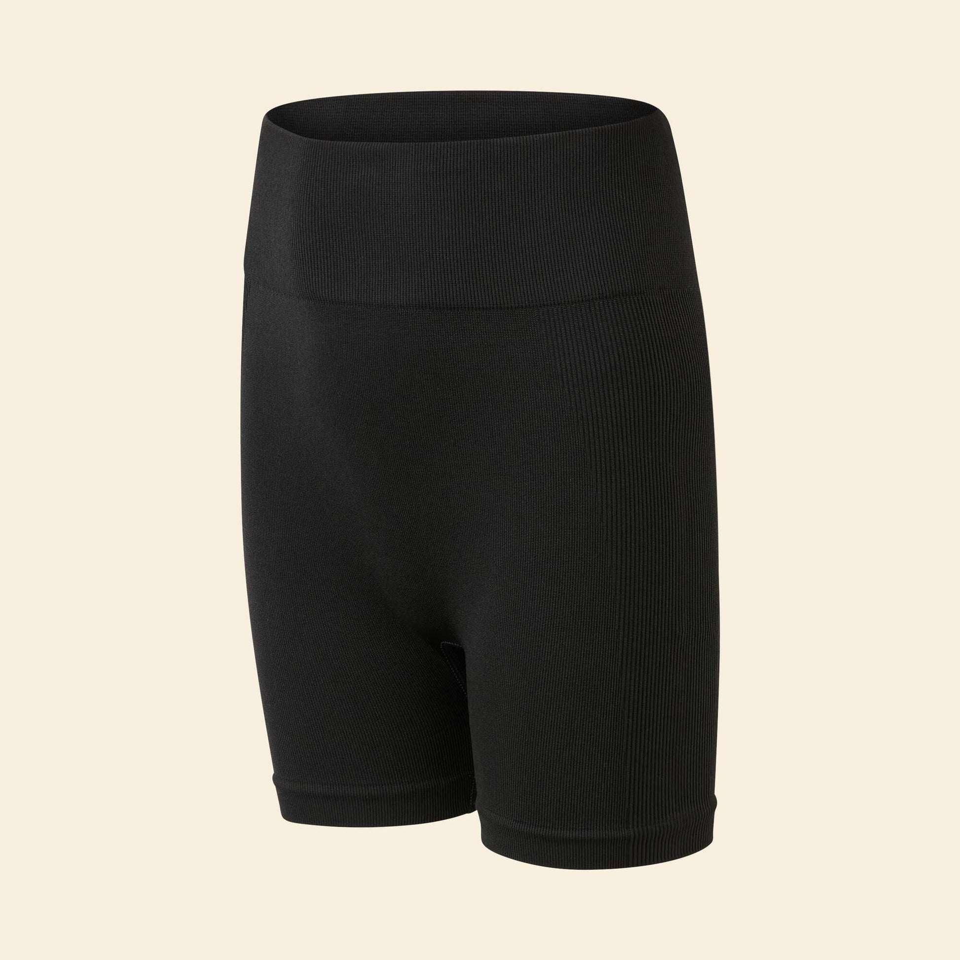 Seamless sport cycling shorts BLACK