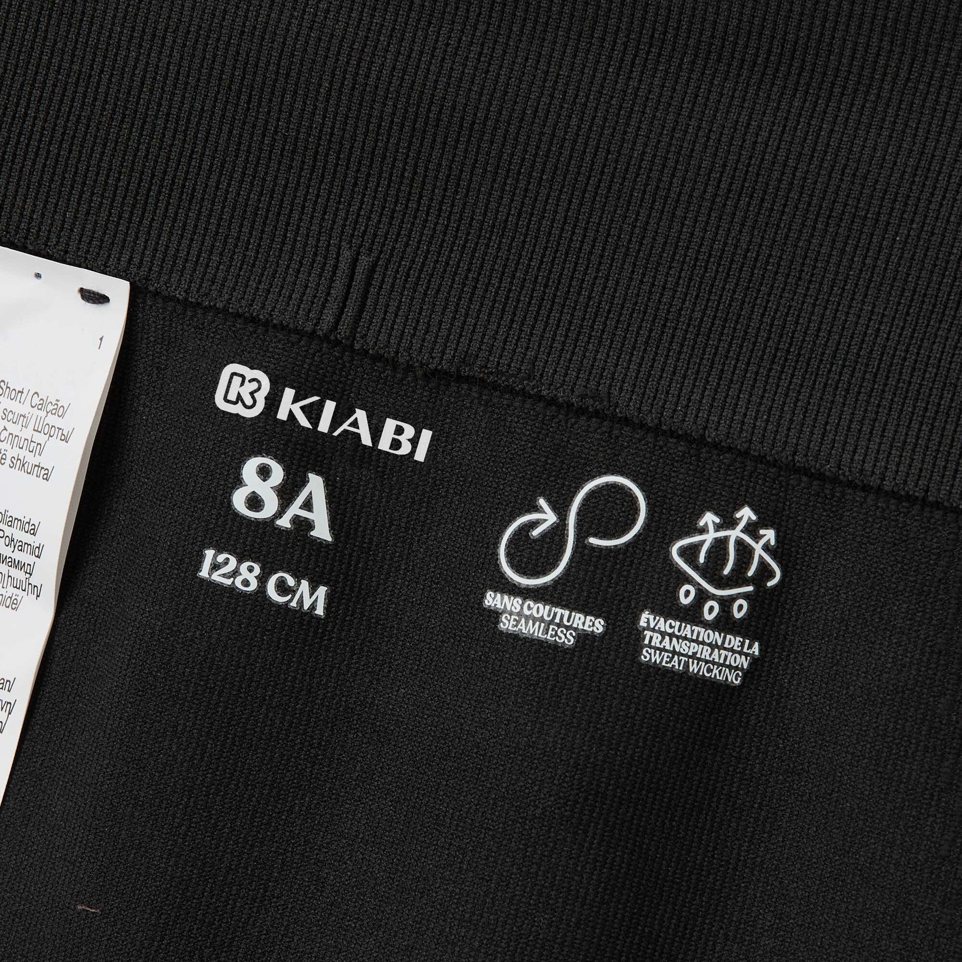 Seamless sport cycling shorts BLACK