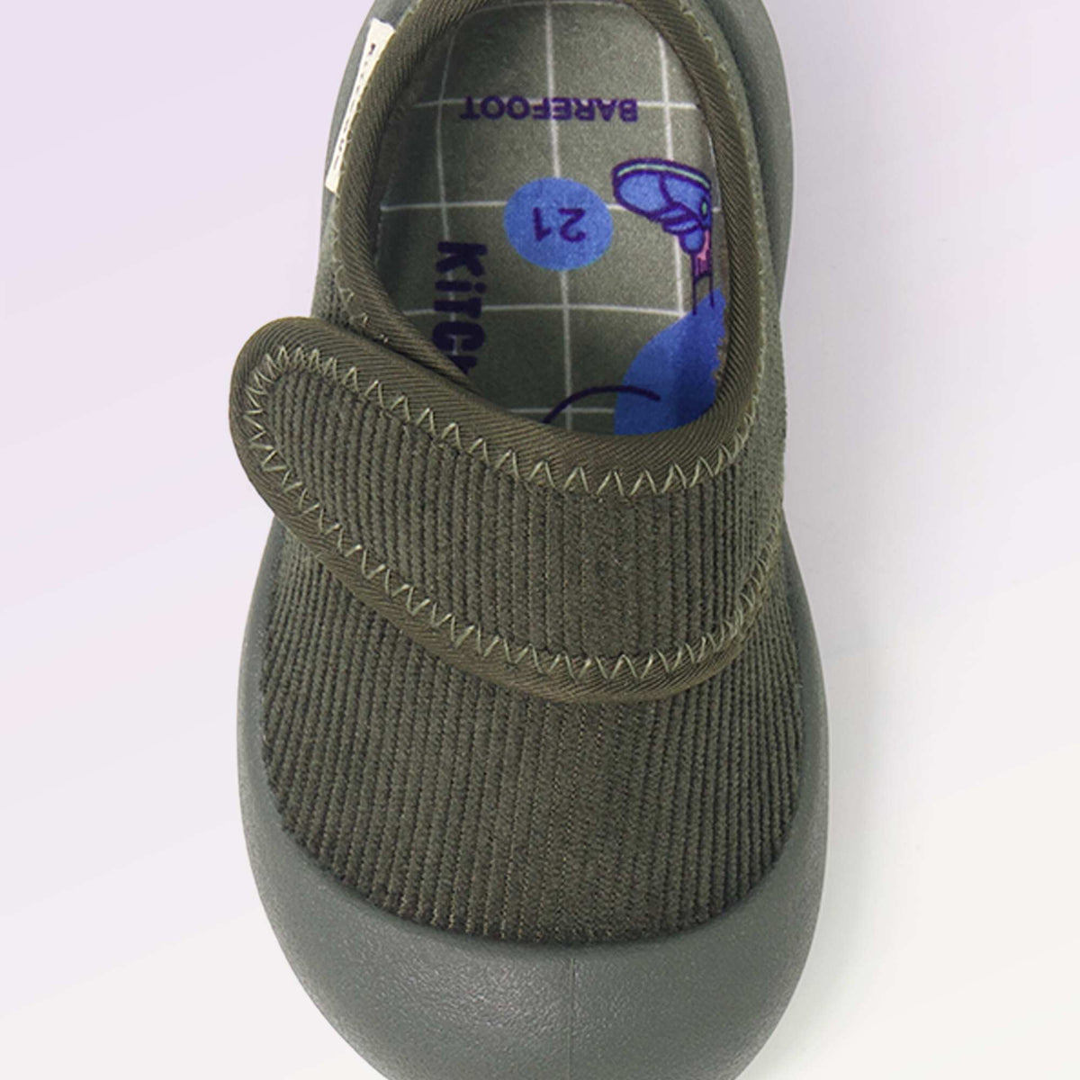 Soft low-top slippers - Motor skills 3: 'First steps' - Kitchoun KHAKI
