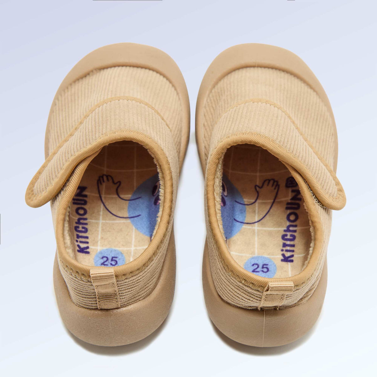 'Kitchoun' soft lined barefoot slippers BEIGE