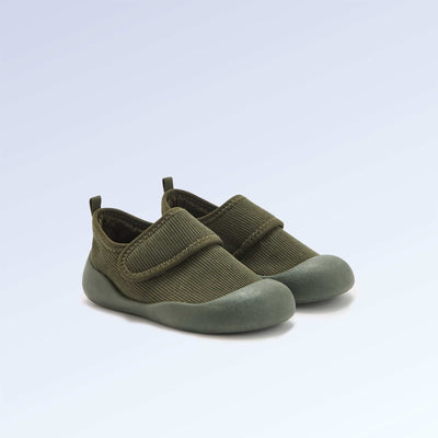 'Kitchoun' soft lined barefoot slippers KHAKI