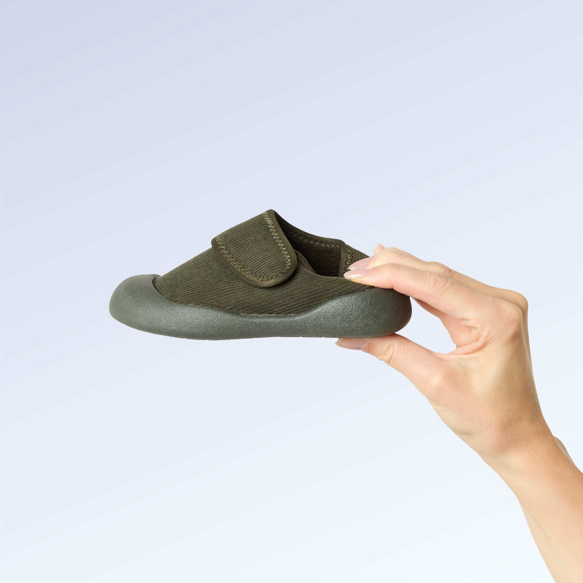 'Kitchoun' soft lined barefoot slippers KHAKI