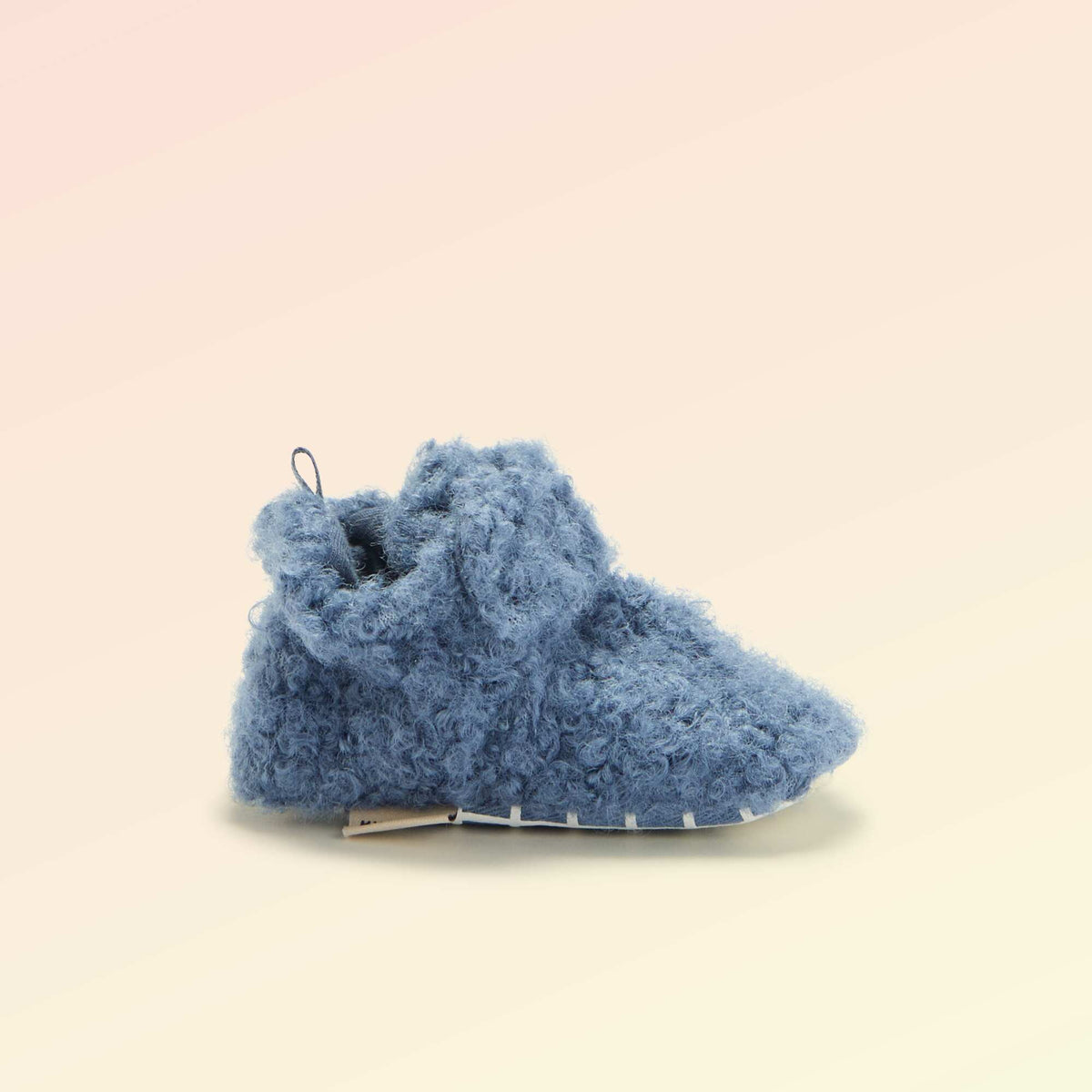 High-top sheepskin-effect slippers - 'Kitchoun' BLUE