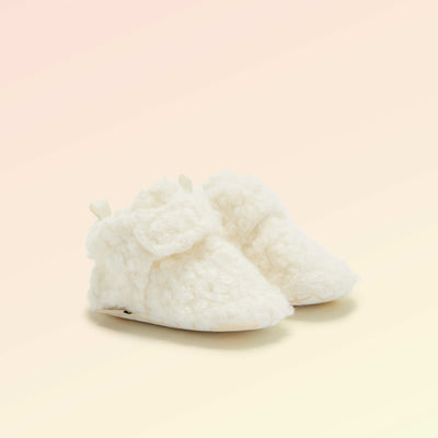 High-top sheepskin-effect slippers - 'Kitchoun' BEIGE