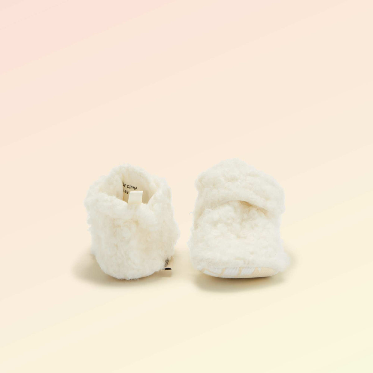 High-top sheepskin-effect slippers - 'Kitchoun' BEIGE