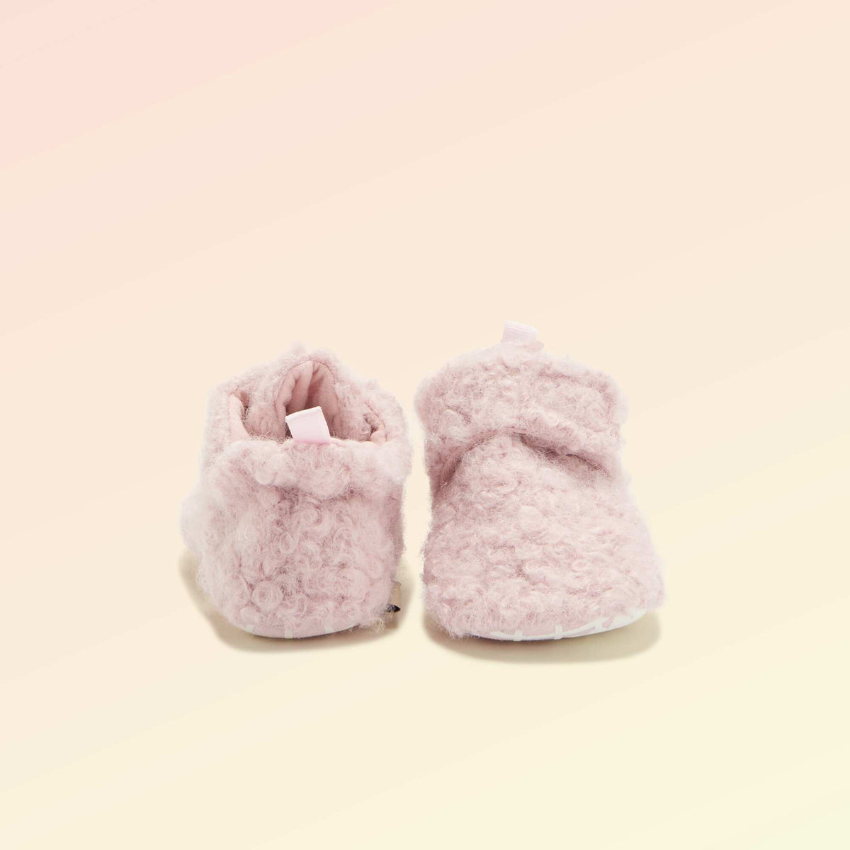 High-top sheepskin-effect slippers - 'Kitchoun' PINK
