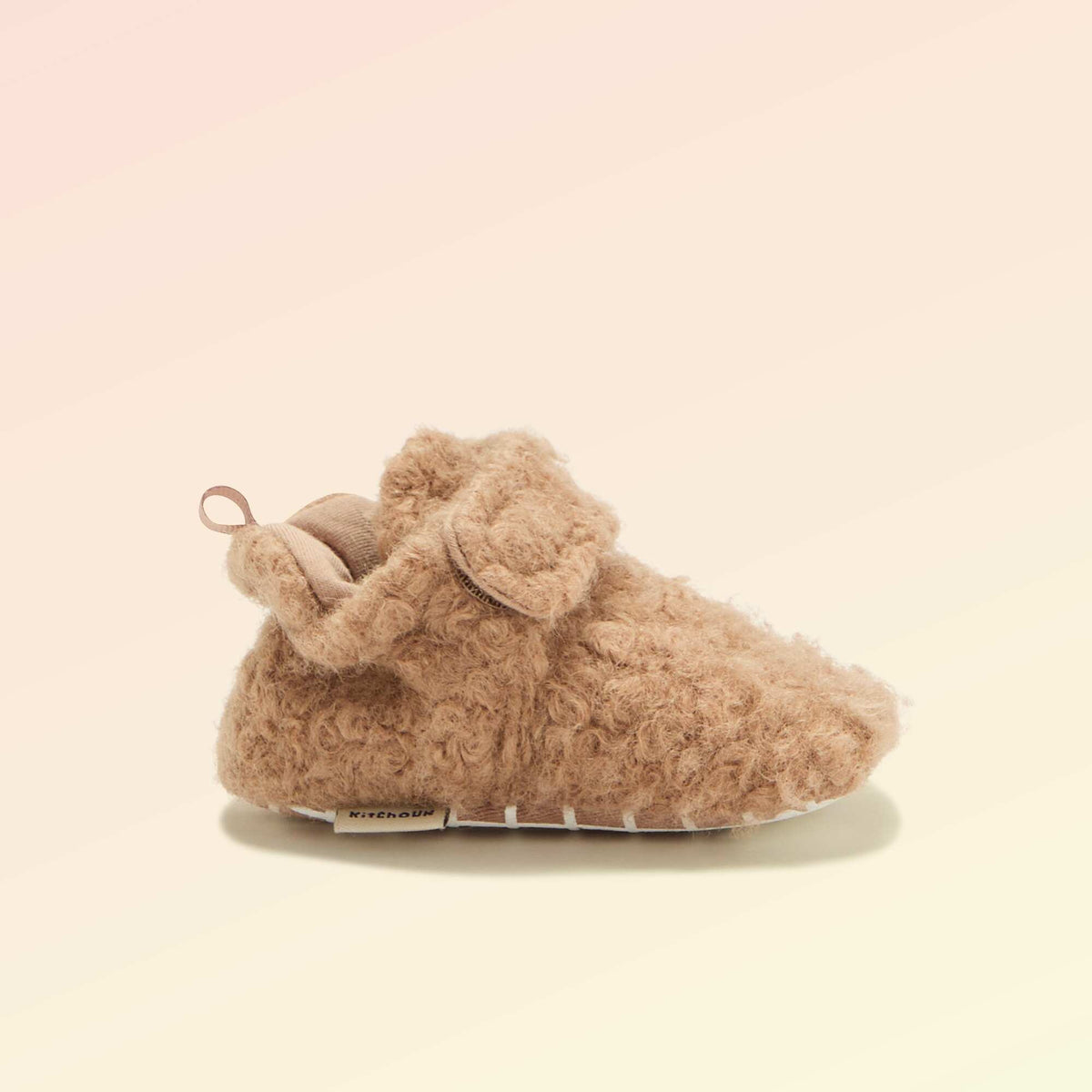 High-top sheepskin-effect slippers - 'Kitchoun' BROWN