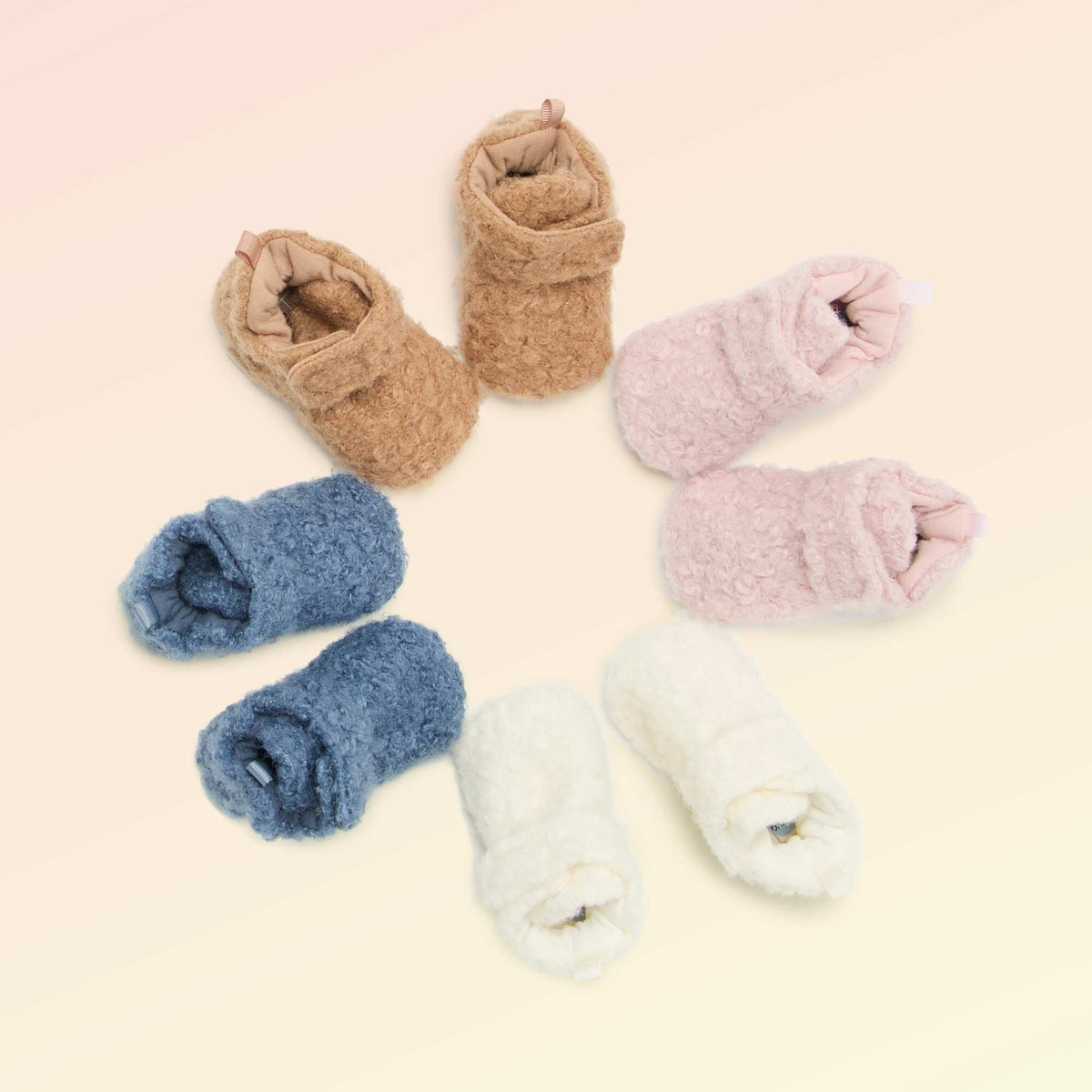 High-top sheepskin-effect slippers - 'Kitchoun' BROWN