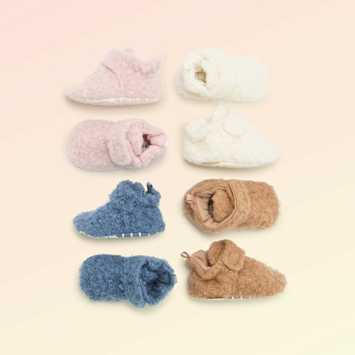 High-top sheepskin-effect slippers - 'Kitchoun' BROWN