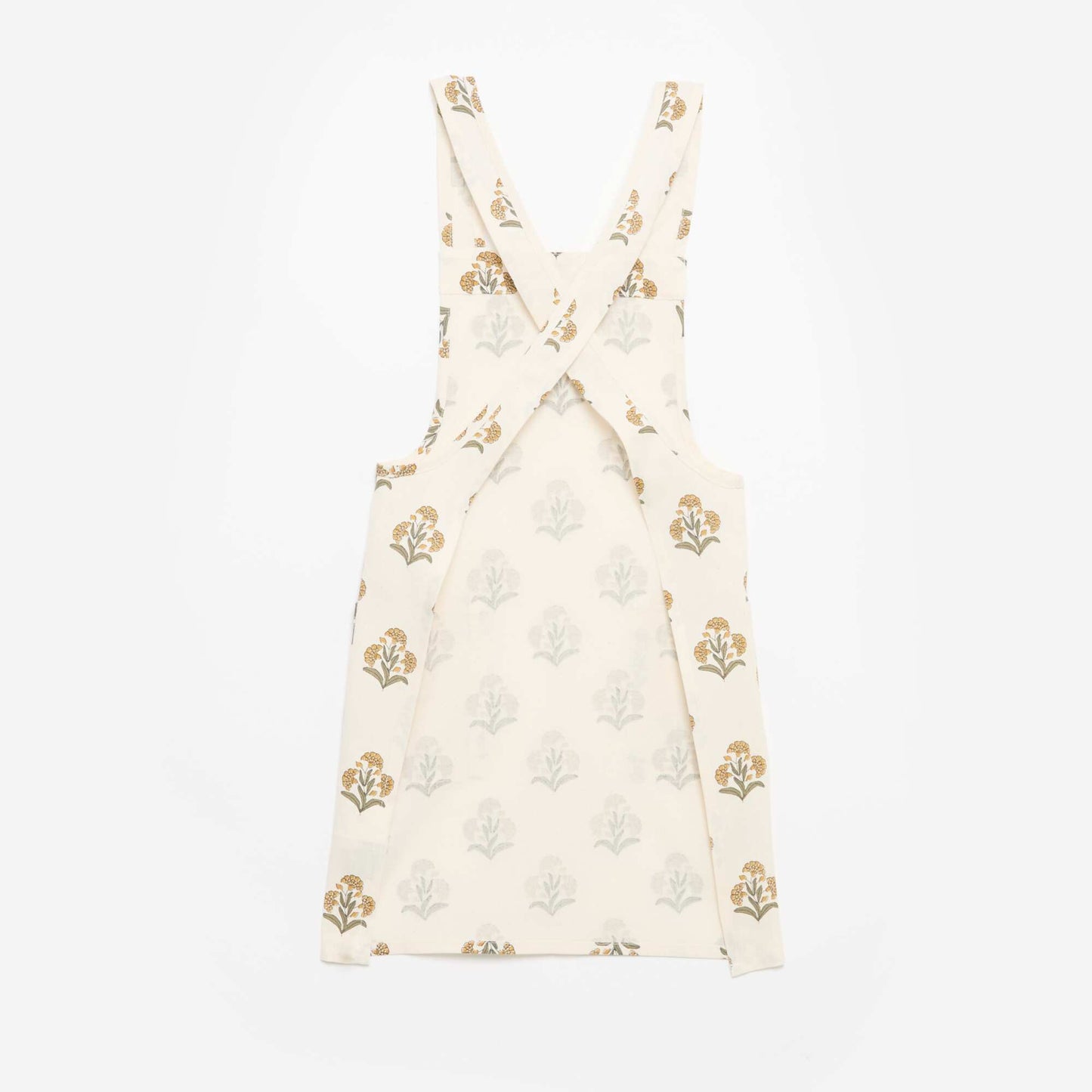 Printed Japanese Kitchen Apron GREEN