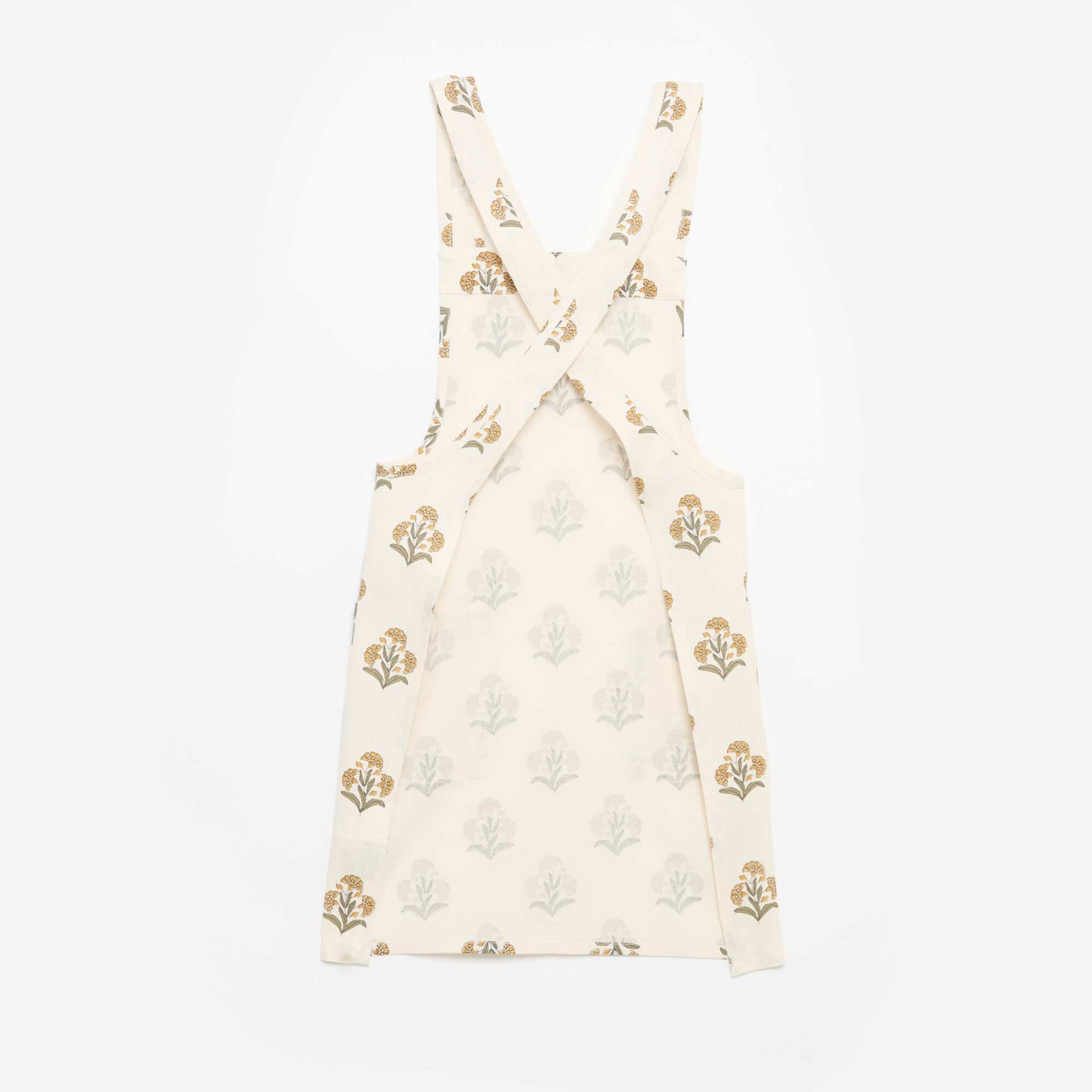 Printed Japanese Kitchen Apron GREEN