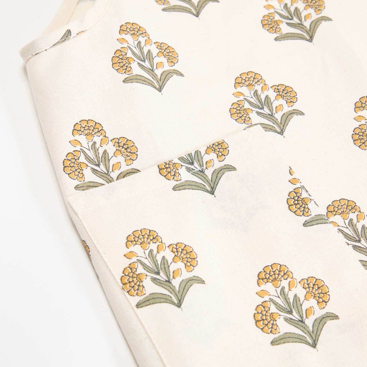 Printed Japanese Kitchen Apron GREEN