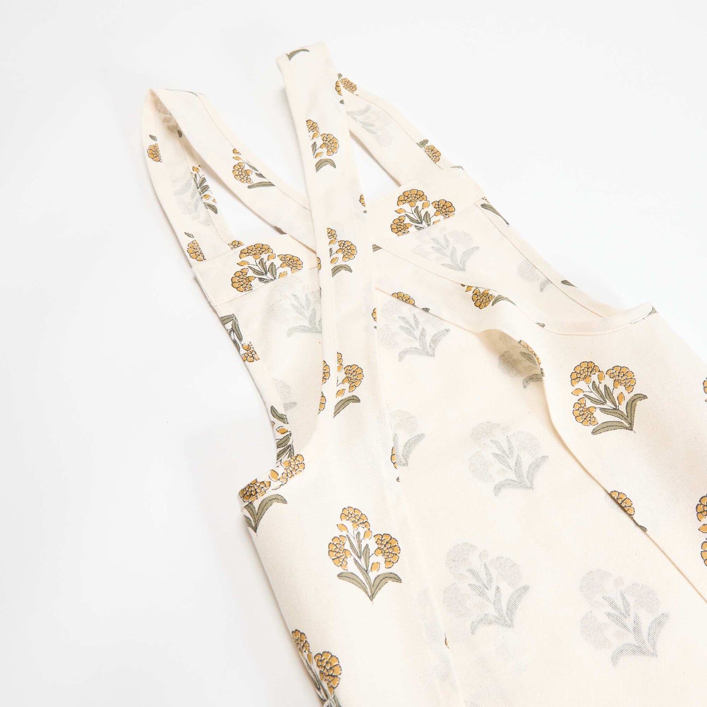 Printed Japanese Kitchen Apron GREEN